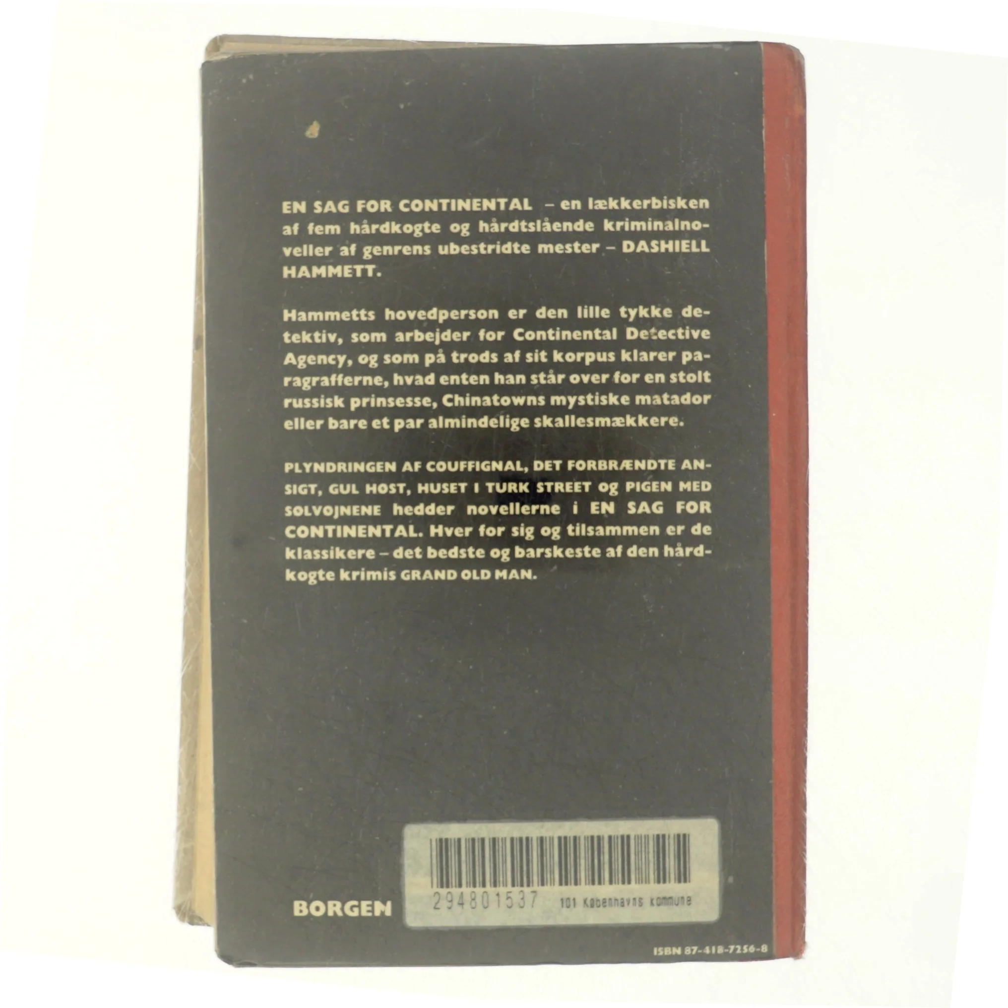 En sag for continental af Dashiell Hammett
