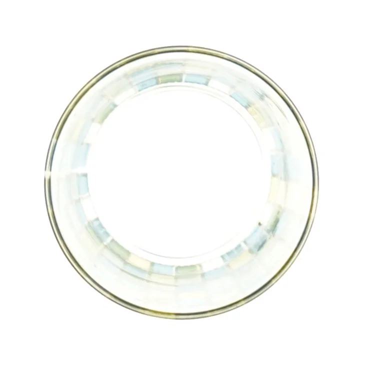 Dekoreret glasvase (str. 14 x 7 cm)