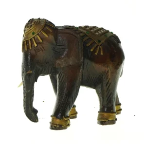 Dekorativ elefantfigur(str. LBH:18x9x16,5cm)
