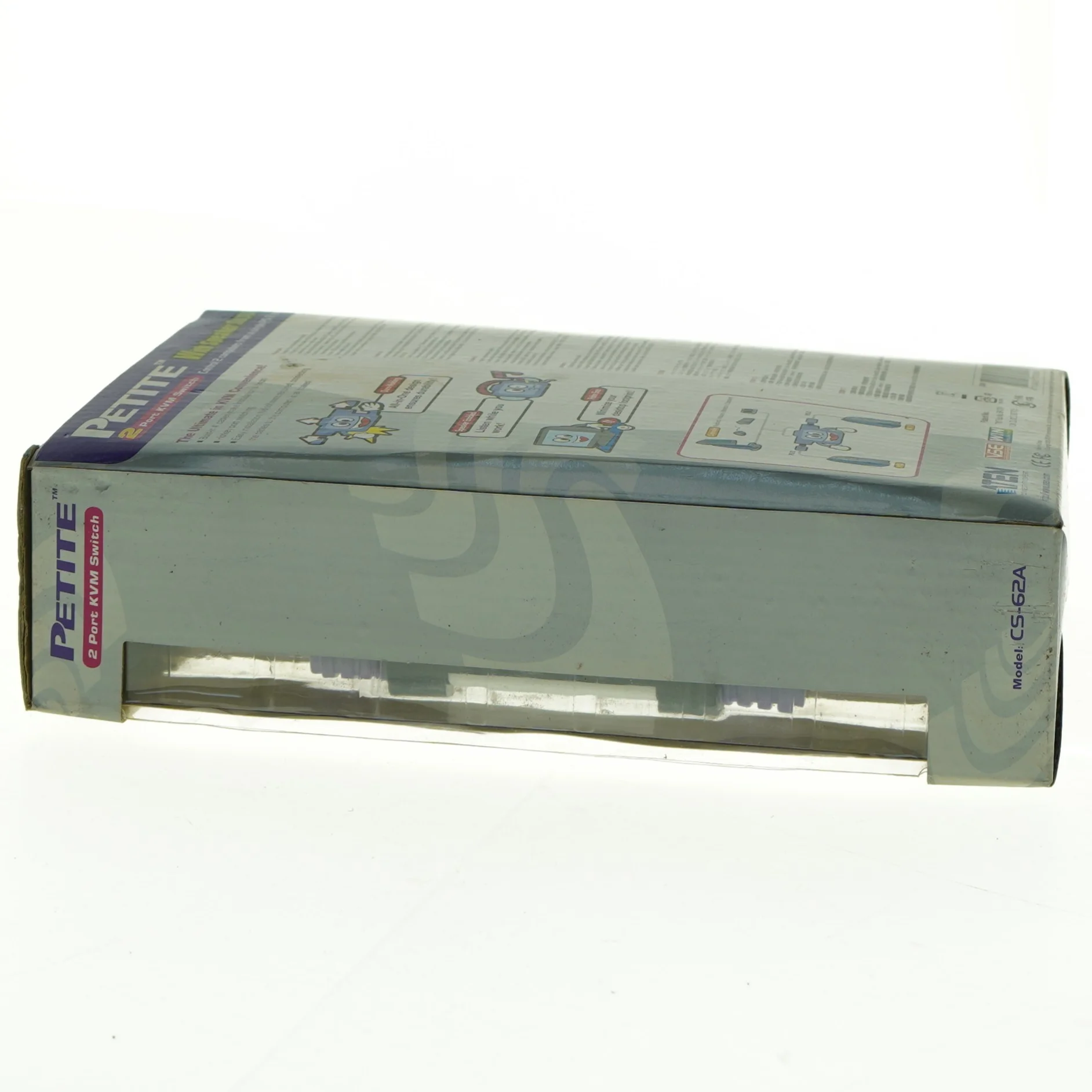 ATEN 2-Port KVM Switch fra Petite (str. 23,5 x 16 cm)