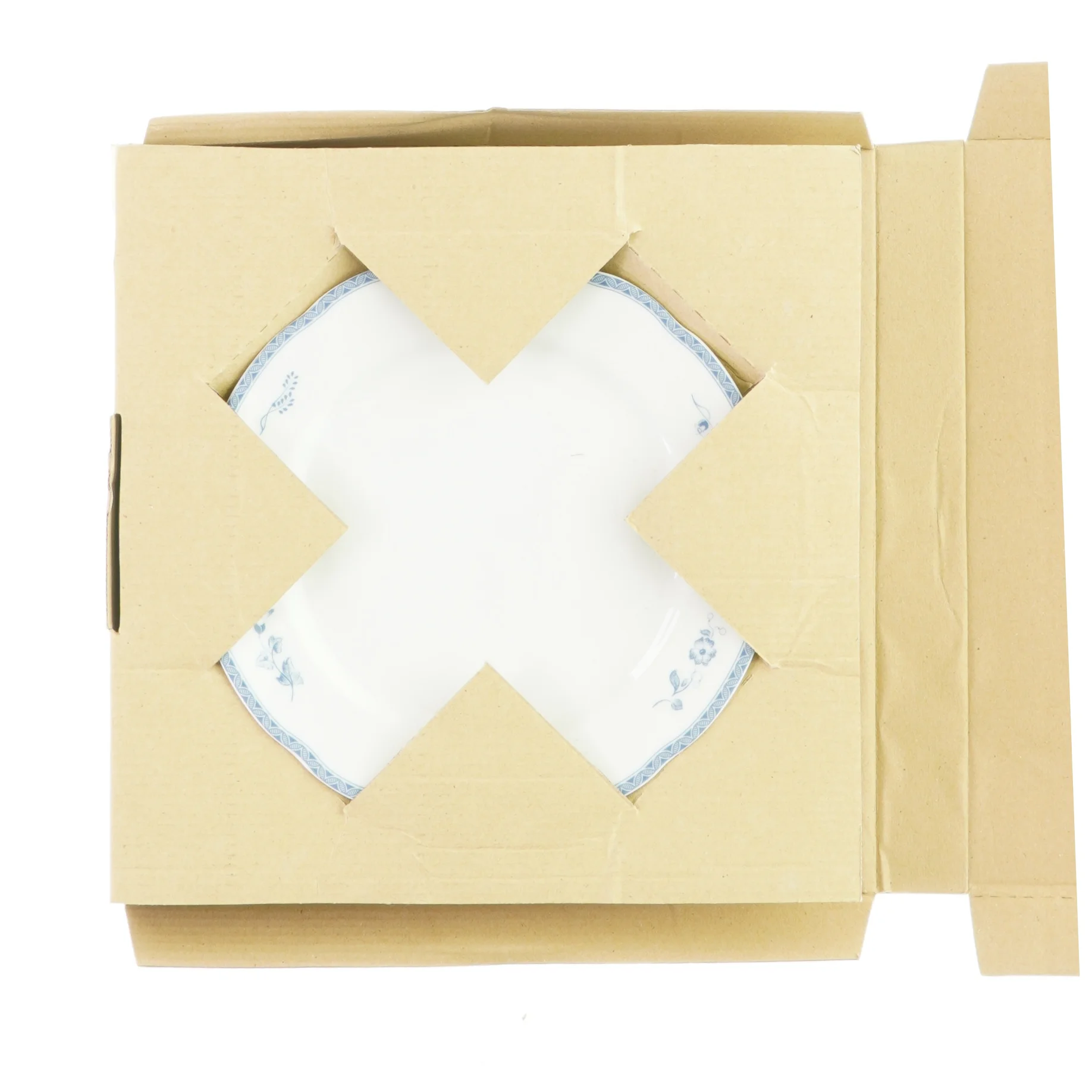 Lille og stor tallerken sæt fra Firkløveren (str. Ø: 22 og Ø: 20 cm)