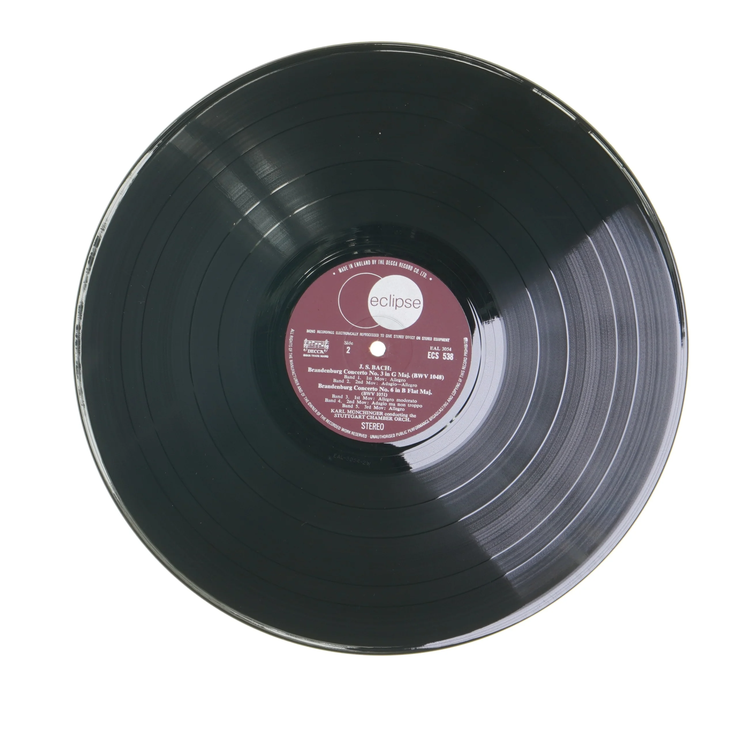 J.S. Bach Brandenburg Concertos LP fra Decca