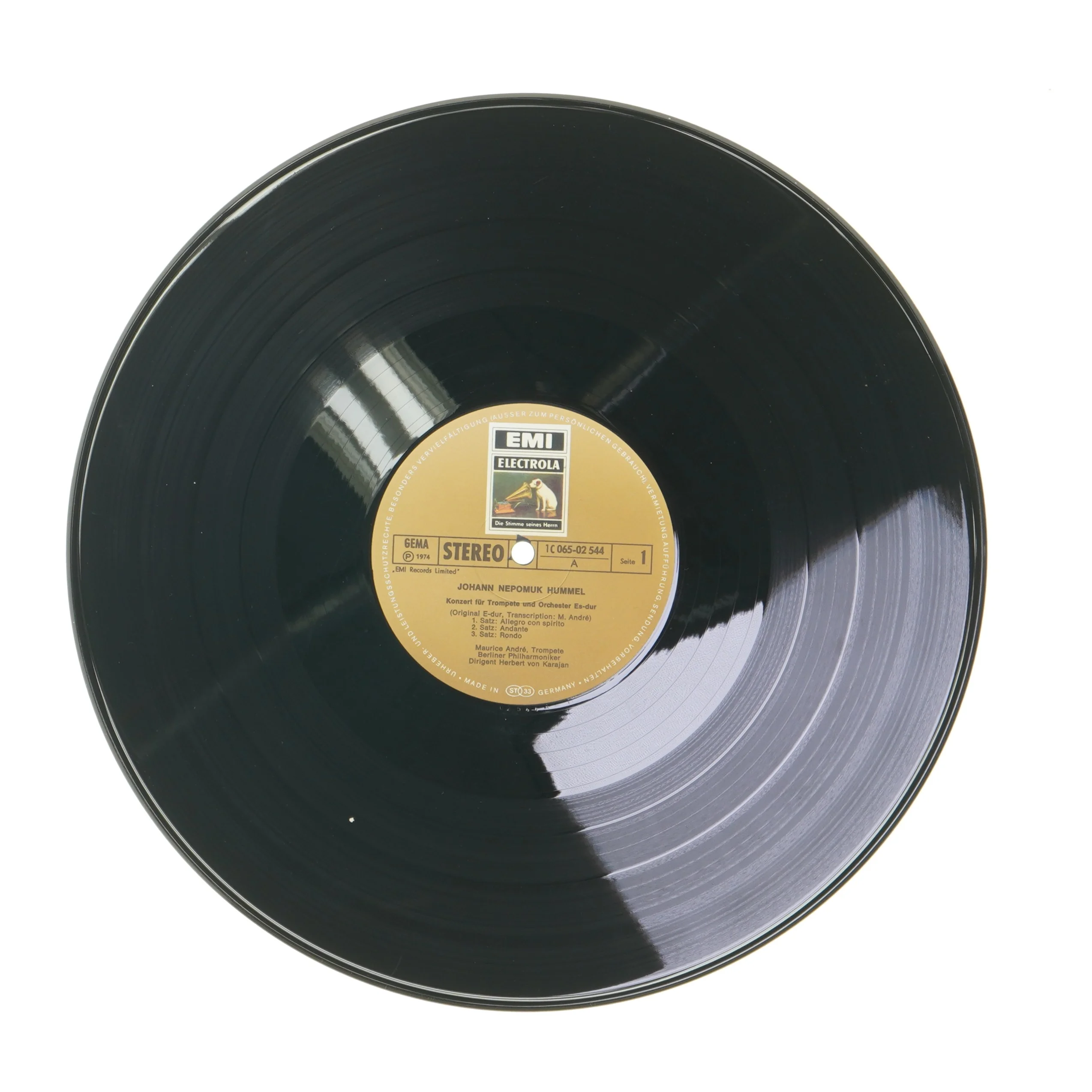 LPer med trompetkoncerter af Vivaldi, Telemann, Mozart og Hummel