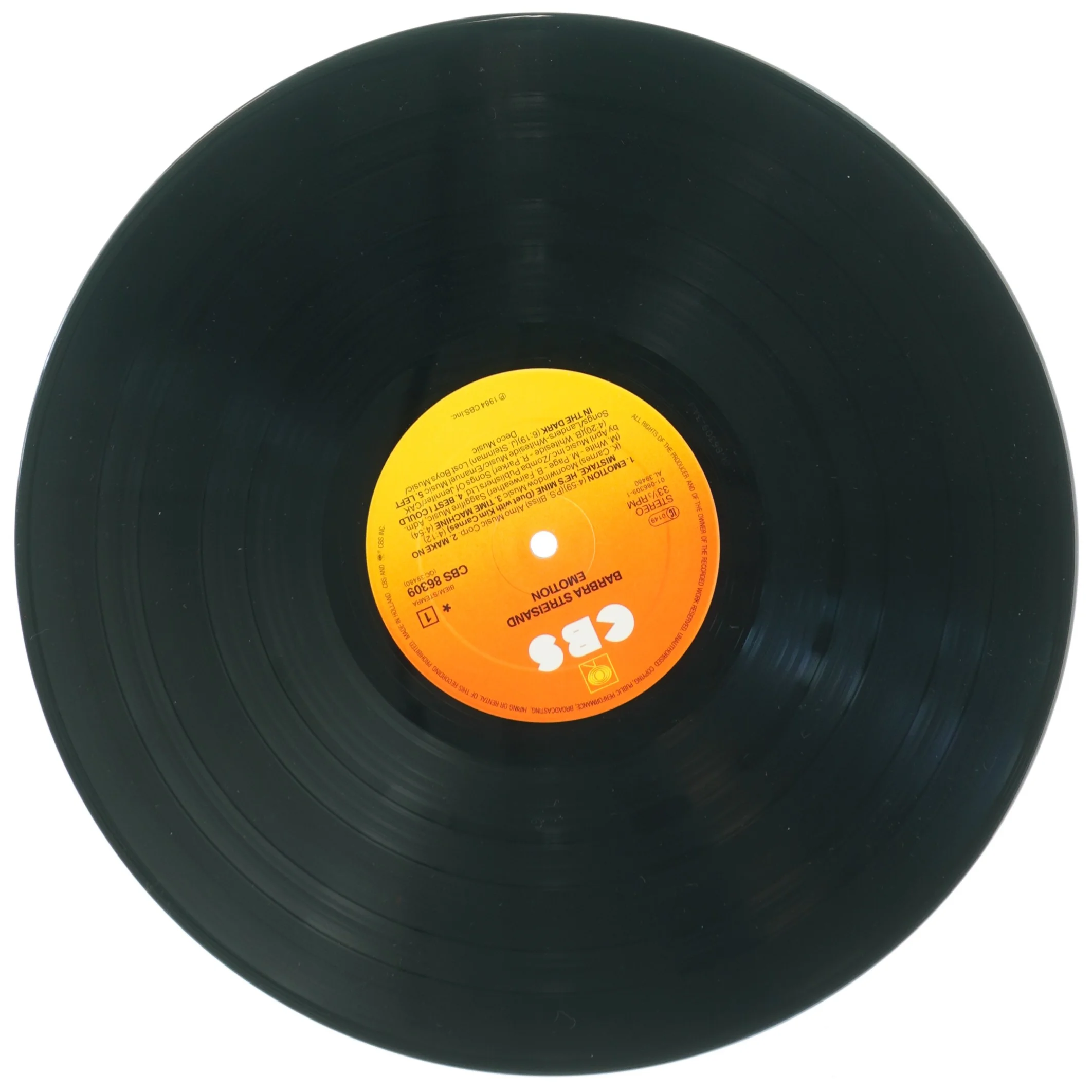 Barbra Streisand "Emotion" LP (str. 31 x 31 cm)