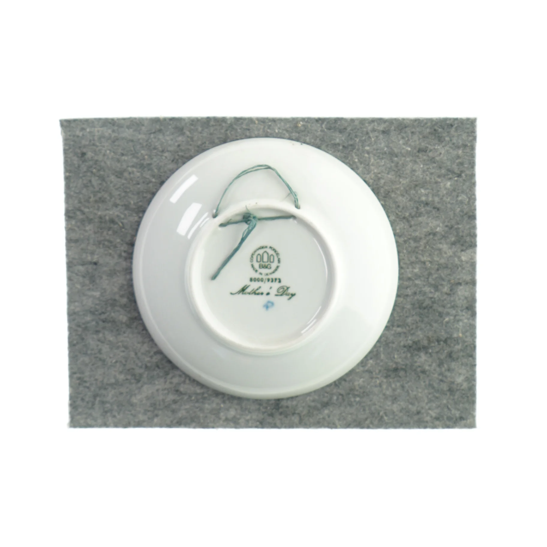 Tallerken med print med heste fra B&G (str. Ø:16cm)