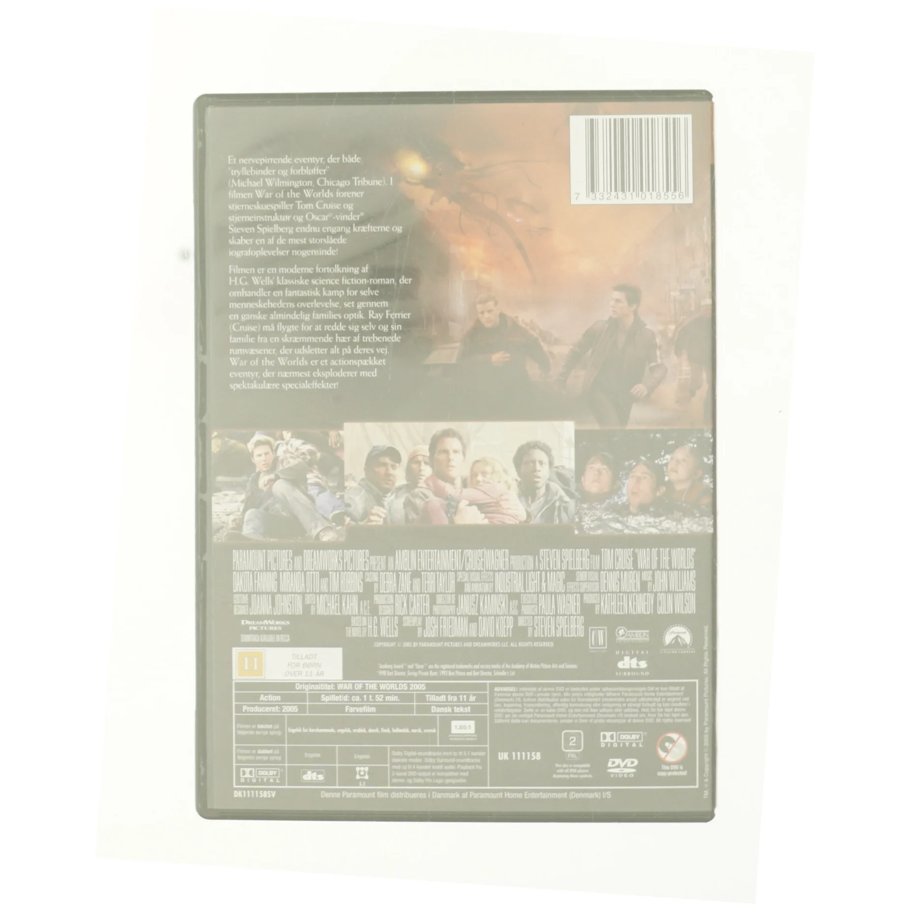 WAR OF THE WORLDS fra DVD