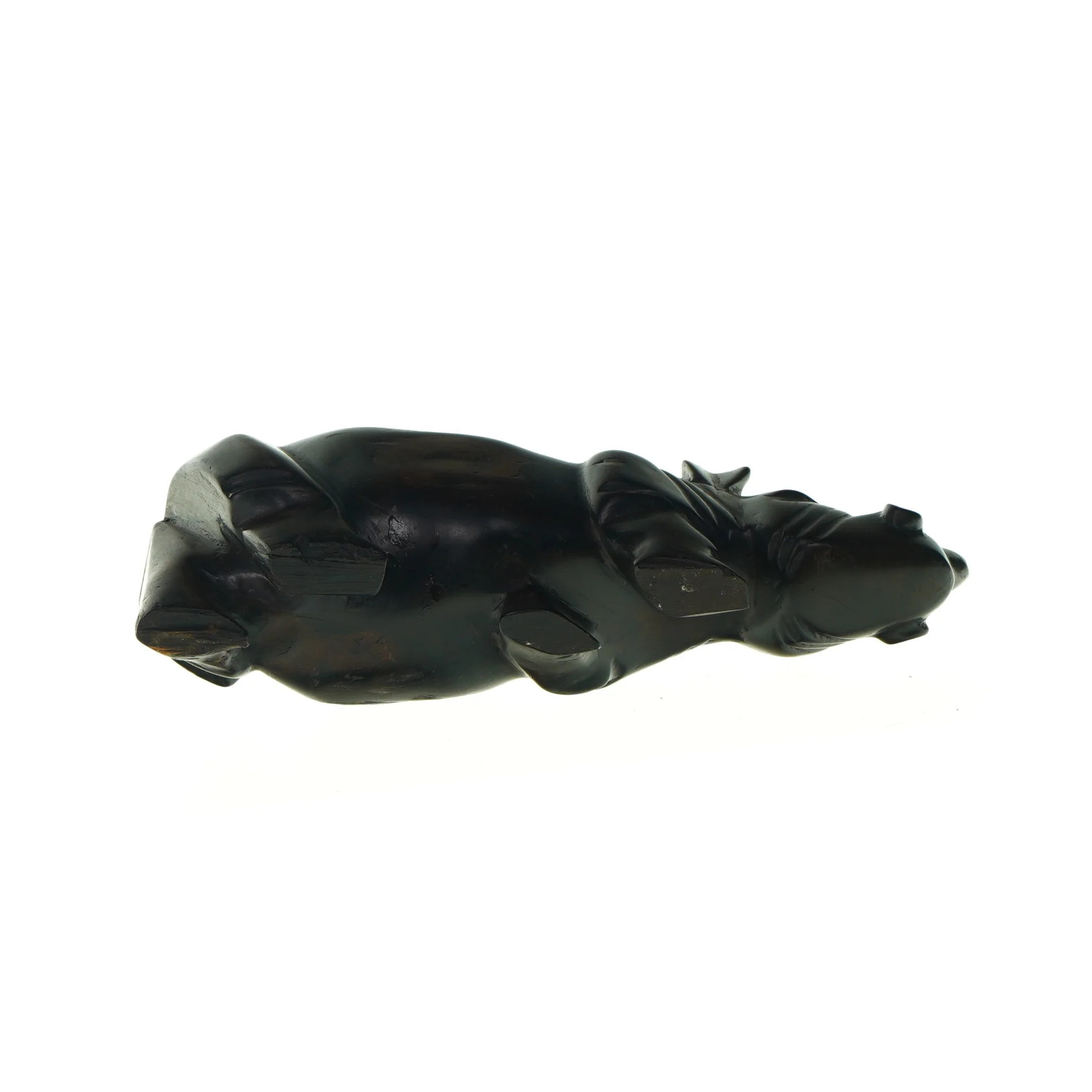 Dekorativ næsehorn dyrefigur fra Ukendt (str. LBH:27x9x10cm)