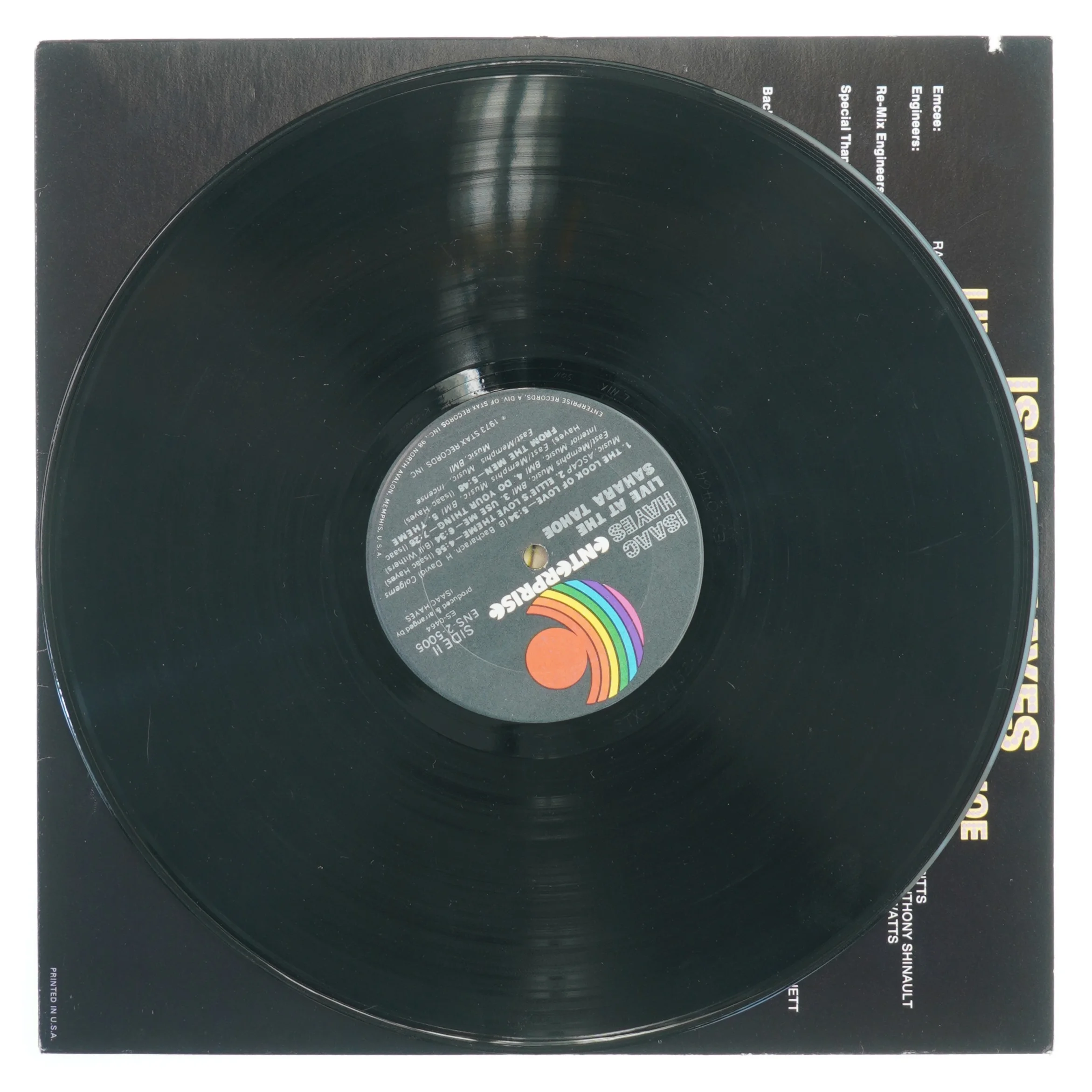 Isaac Hayes Live at the Sahara Tahoe LP fra Enterprise