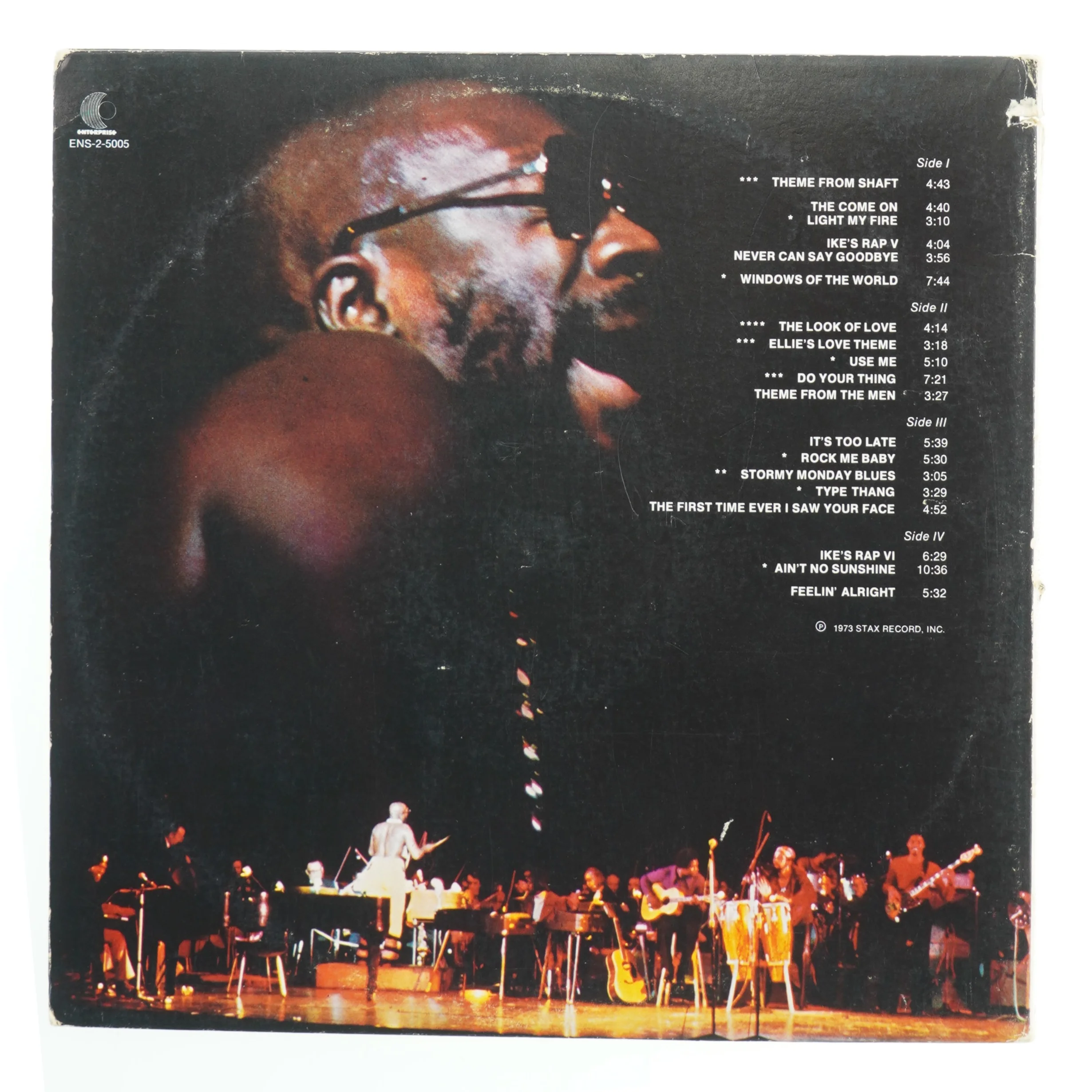 Isaac Hayes Live at the Sahara Tahoe LP fra Enterprise
