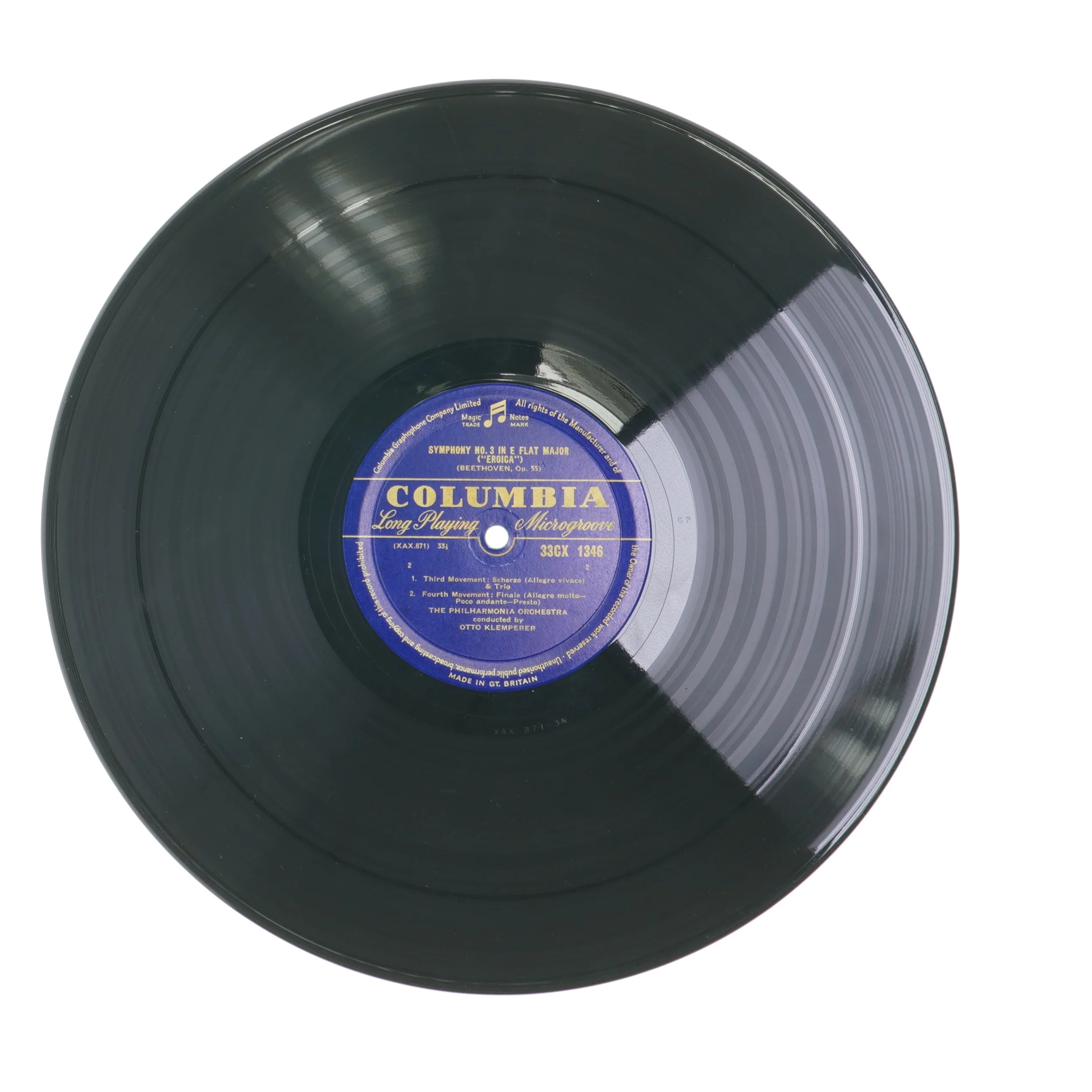 Beethoven Symfoni Nr. 3, Columbia LP fra Columbia