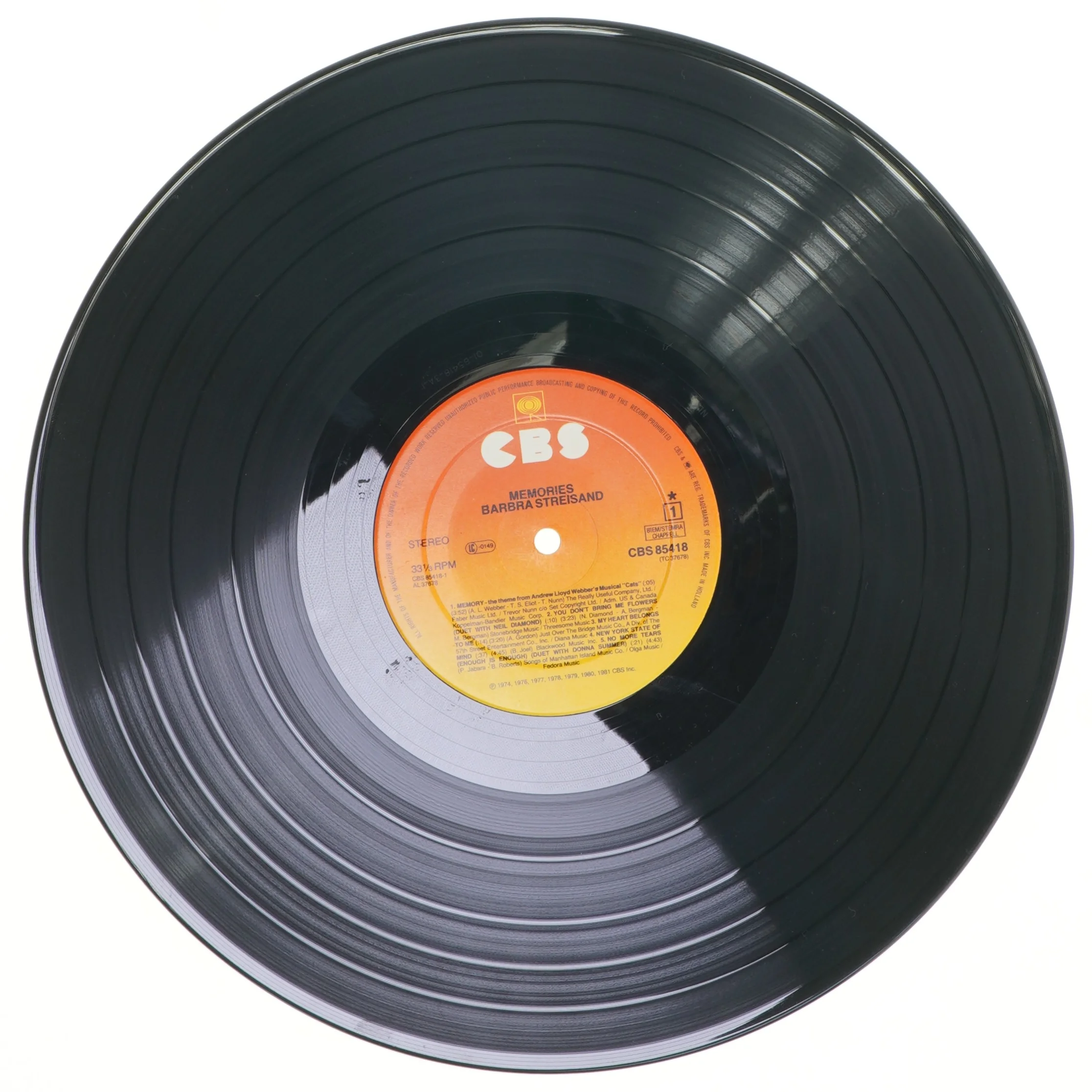 Barbra Streisand LP - Memories fra CBS