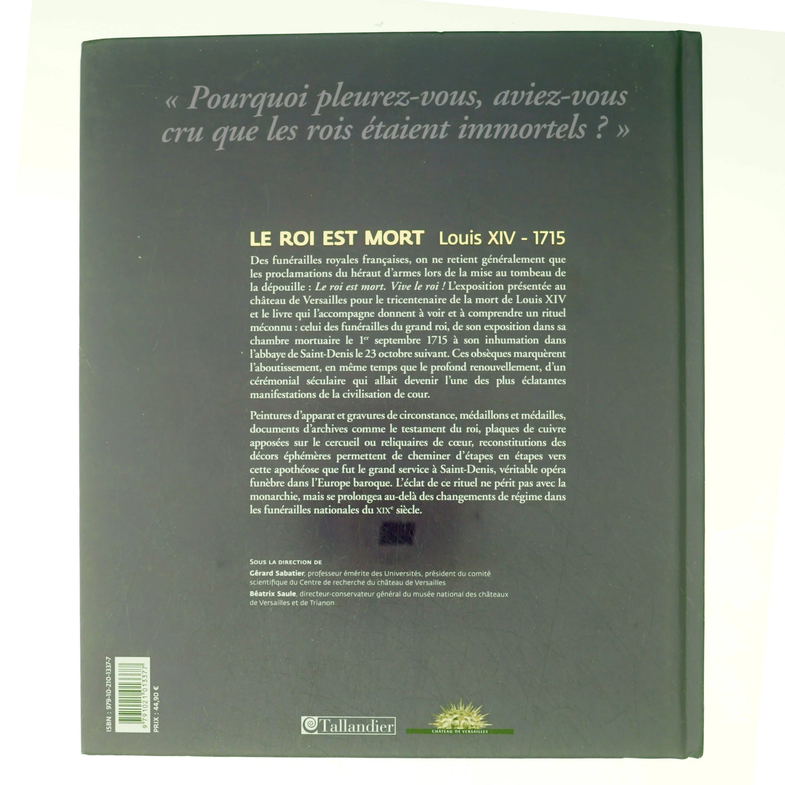 Le roi est mort (Bog)