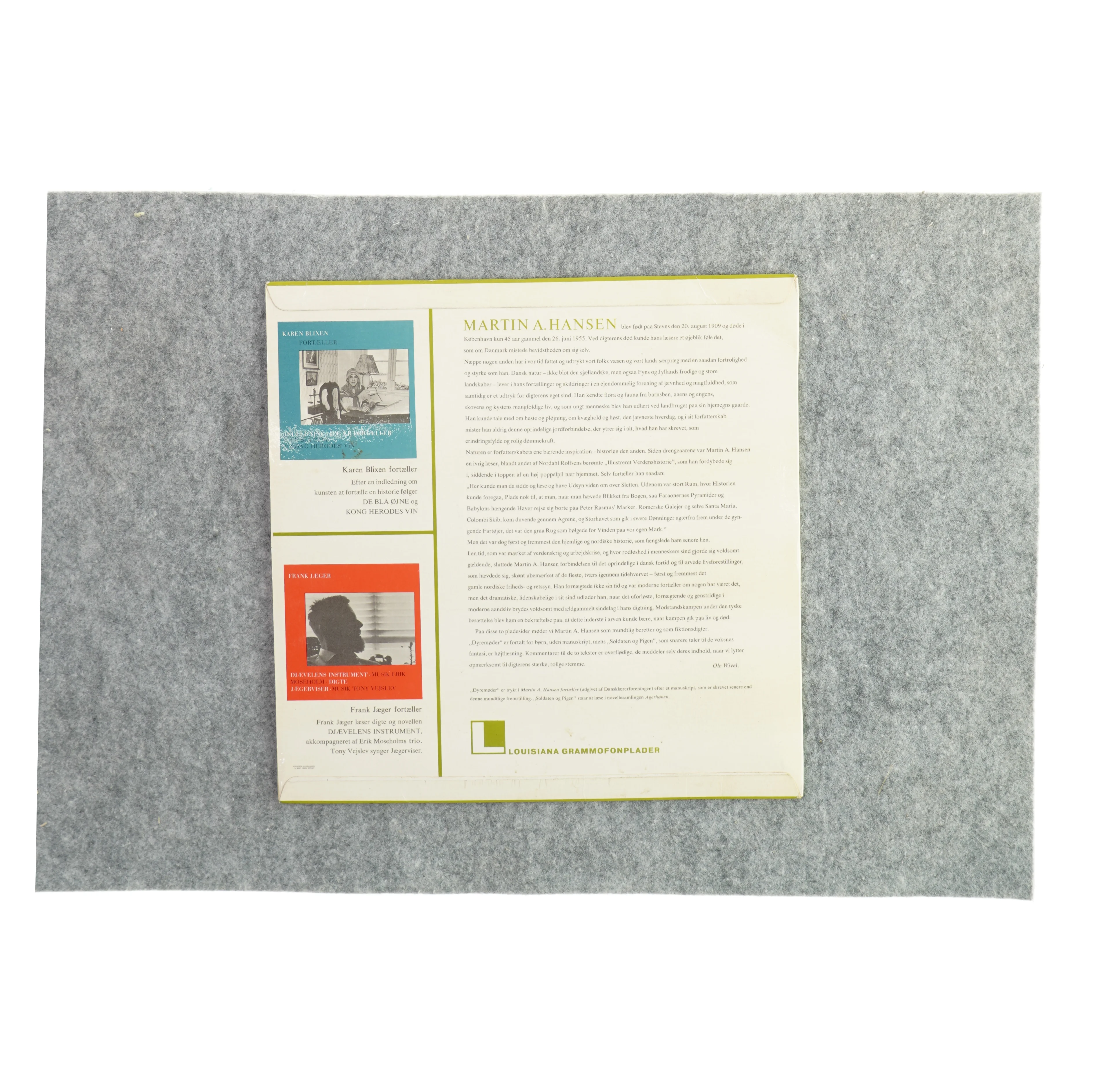 Martin A. Hansen fortæller (LP)
