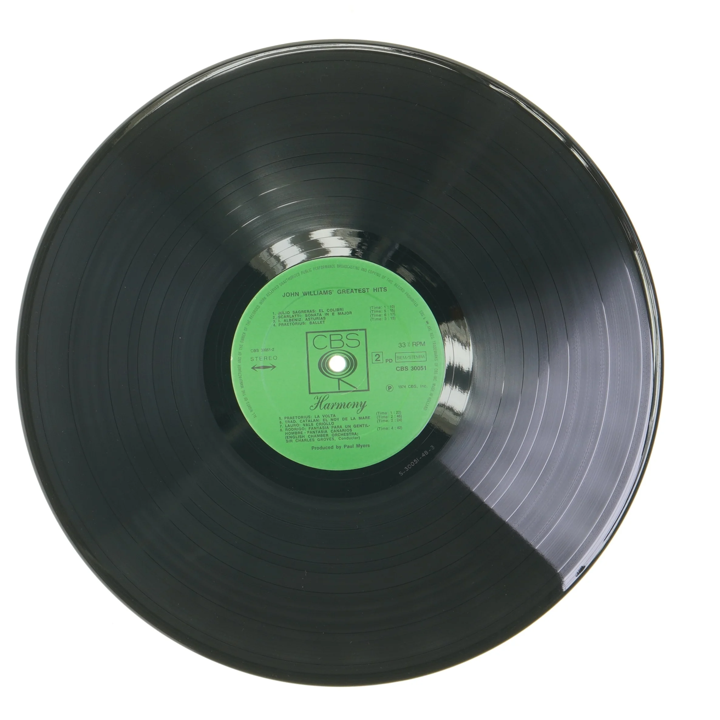 John Williams Greatest Hits LP fra CBS Harmony