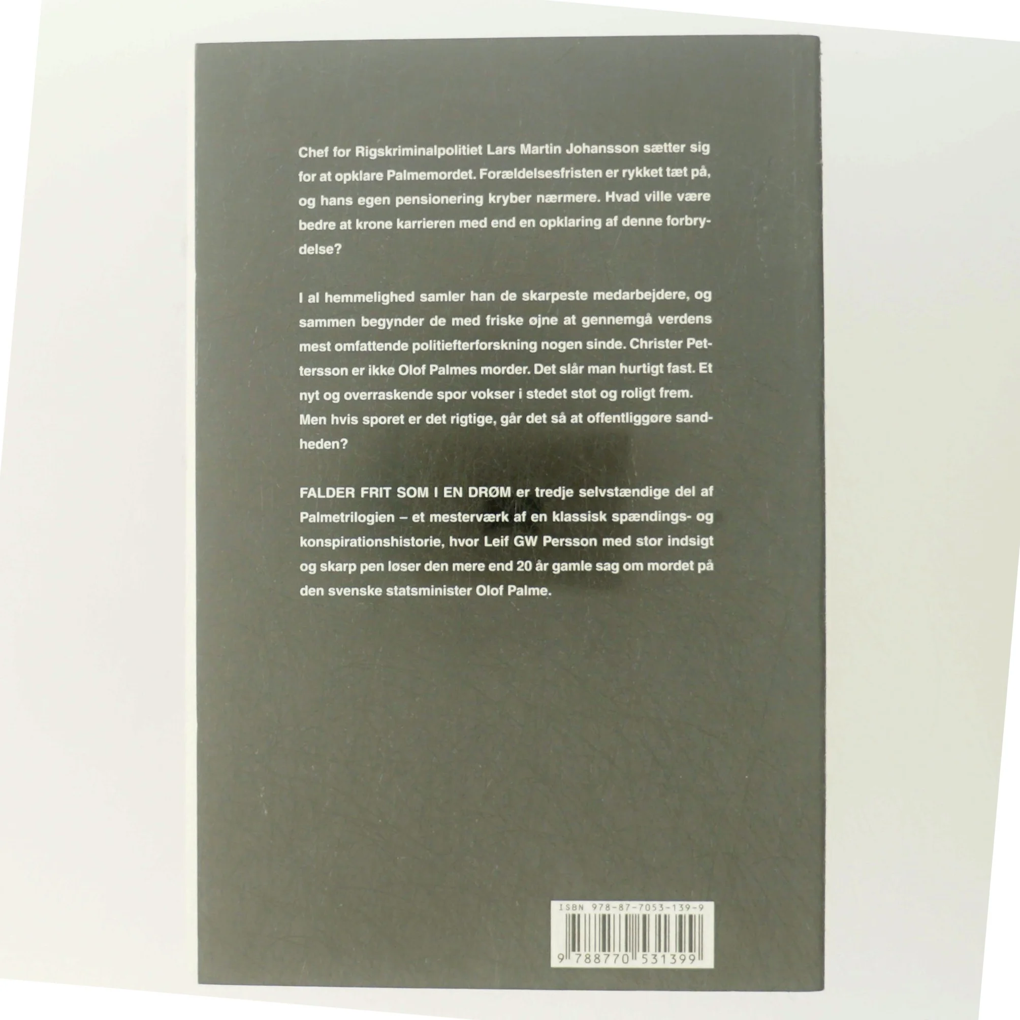 'Falder frit som i en drøm' af Leif G. W. Persson (bog)