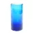 Blå vase (str. HØ: 17x9 cm)