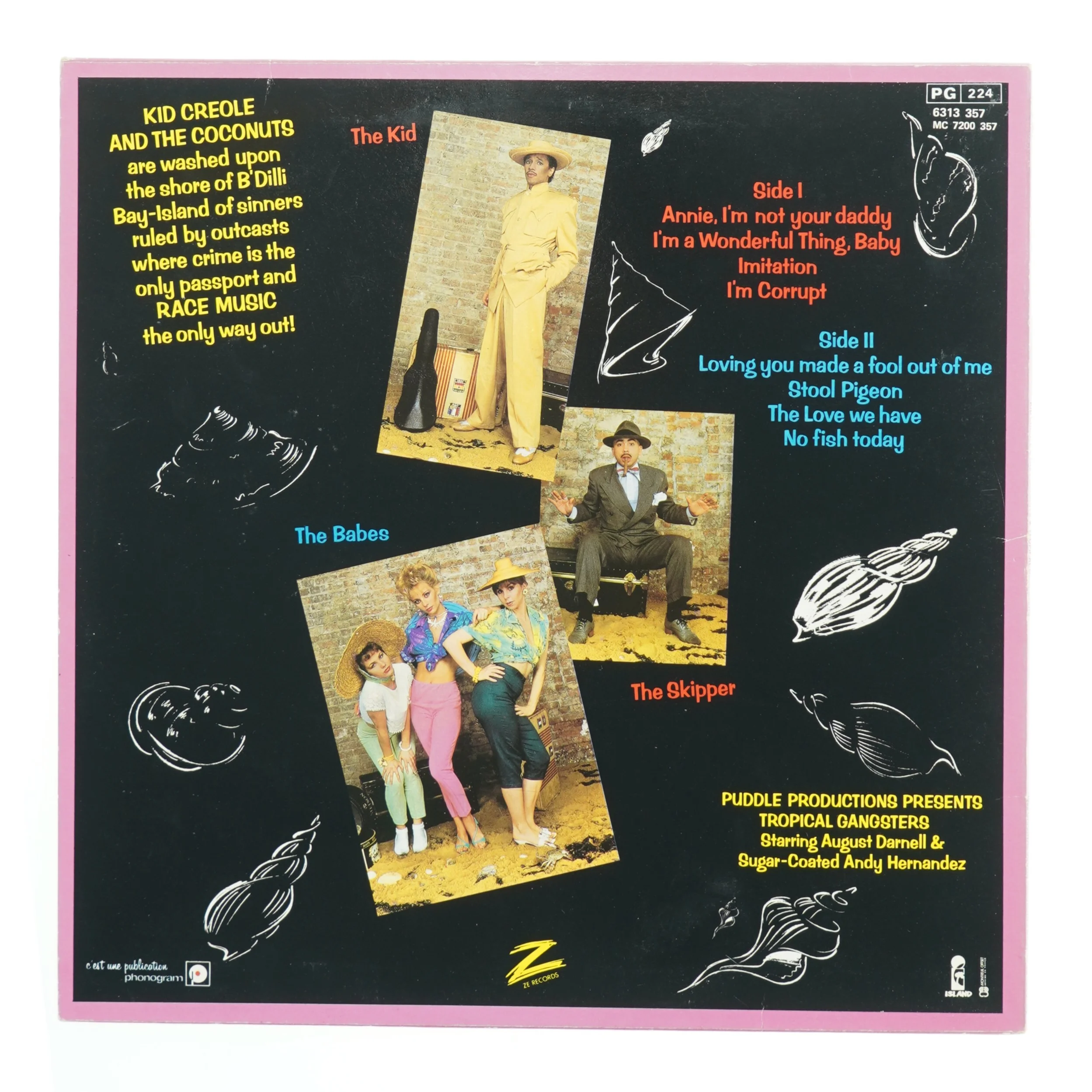 Kid Creole & The Coconuts - Tropical Gangsters vinyl LP