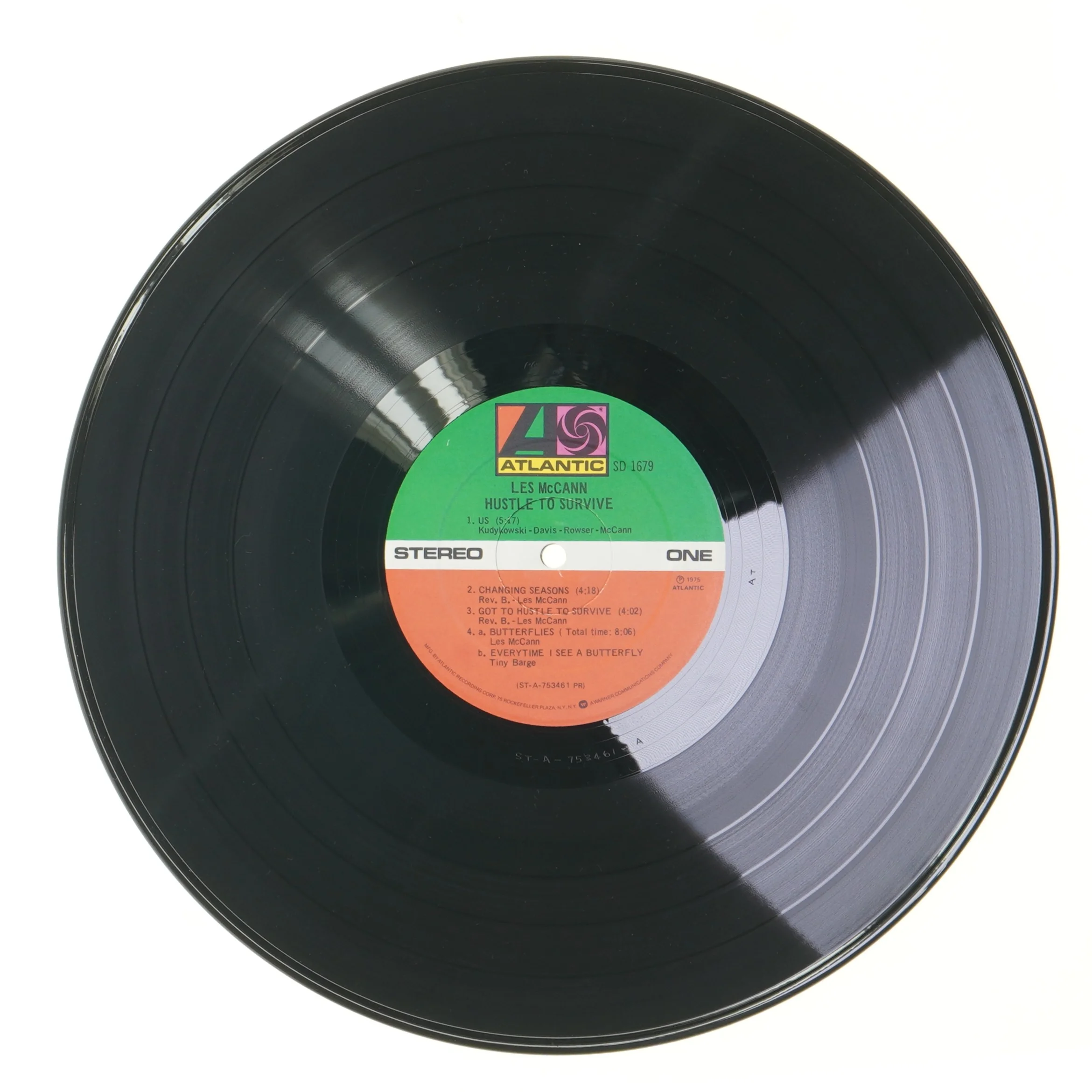 Les McCann Hustle to Survive LP fra Atlantic Records