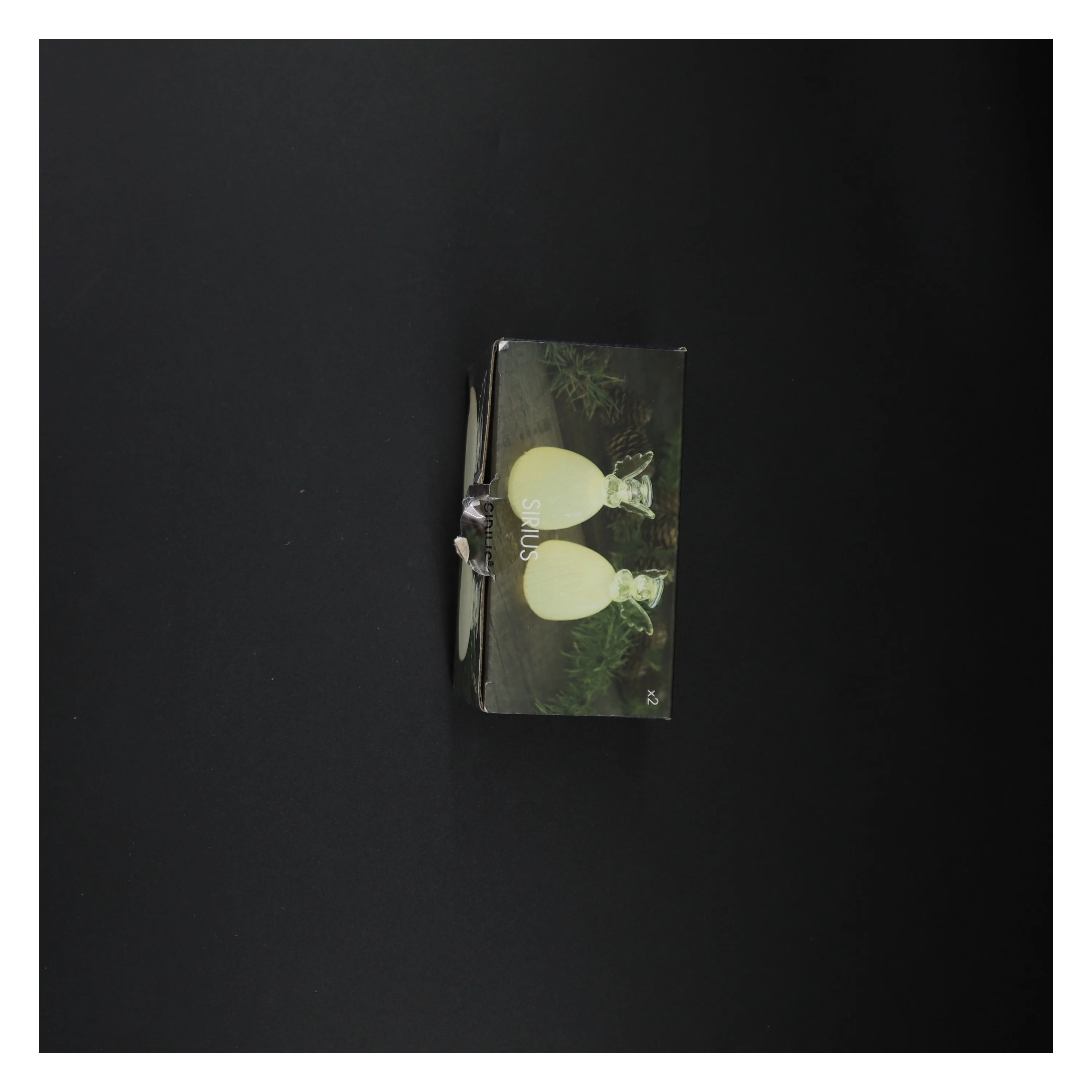 Glaskunst englelys fra Sirius (str. 14 x 11 cm)