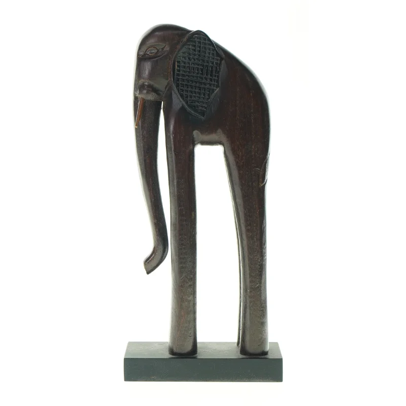 Dekorativ elefantfigur (str. LBH:16,5x9x37cm)