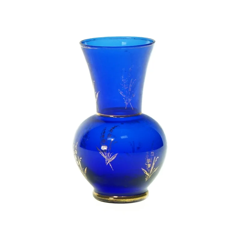 Vase med print  (str. HØ: 13x17,5cm)