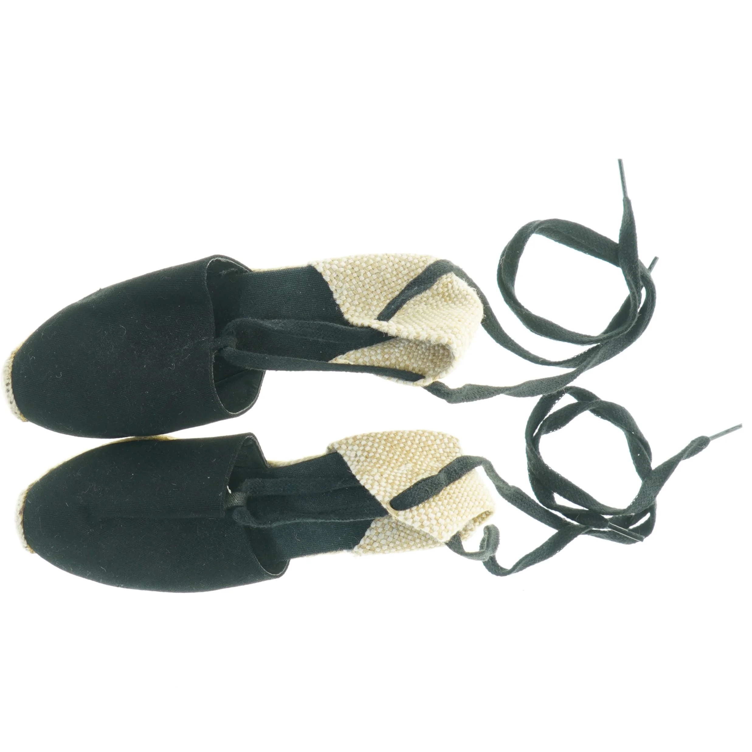 Espadrillos til damer med snørrebånd (str. 37)