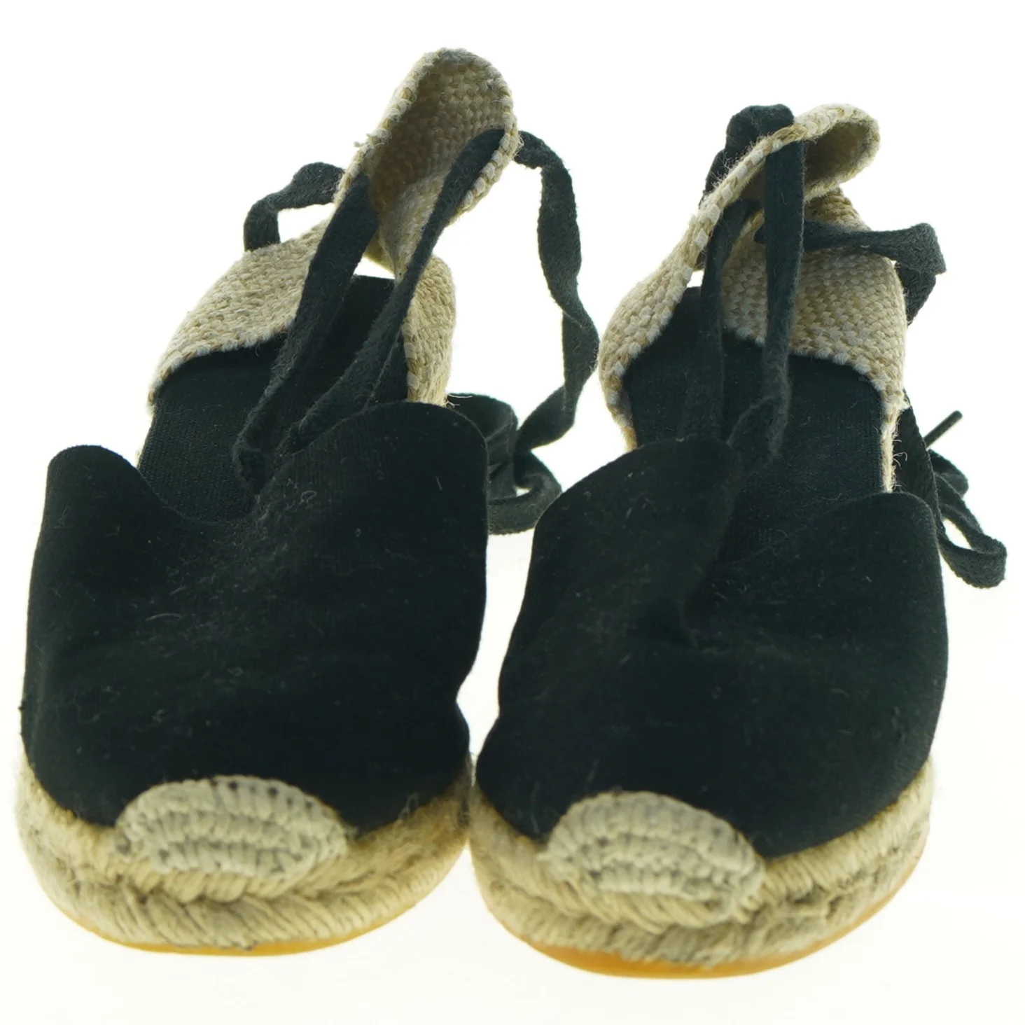 Espadrillos til damer med snørrebånd (str. 37)