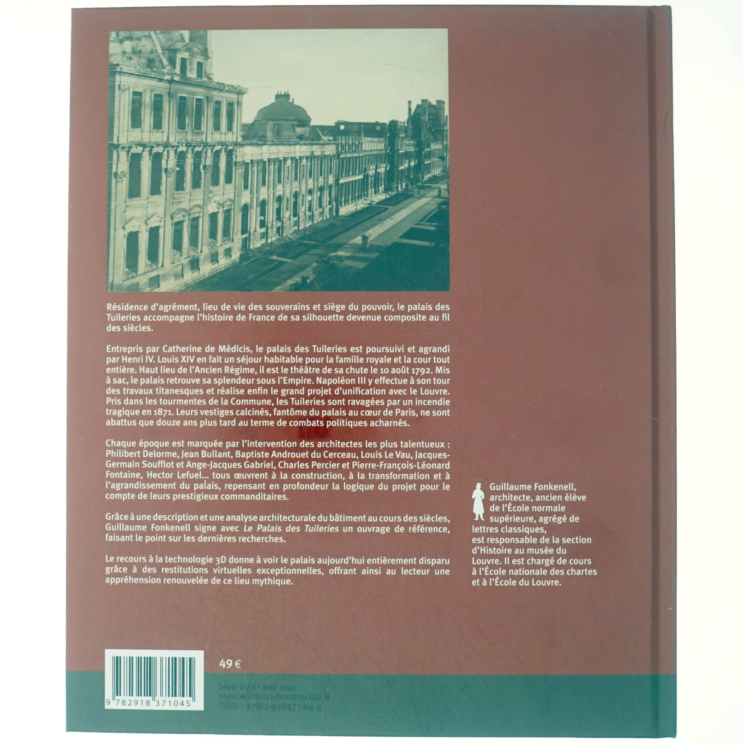 Le Palais des Tuileries af Guillaume Fonkenell (Bog)