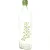 Gammel flaske vase med blomstermotiv (str. 27 x 7 cm)