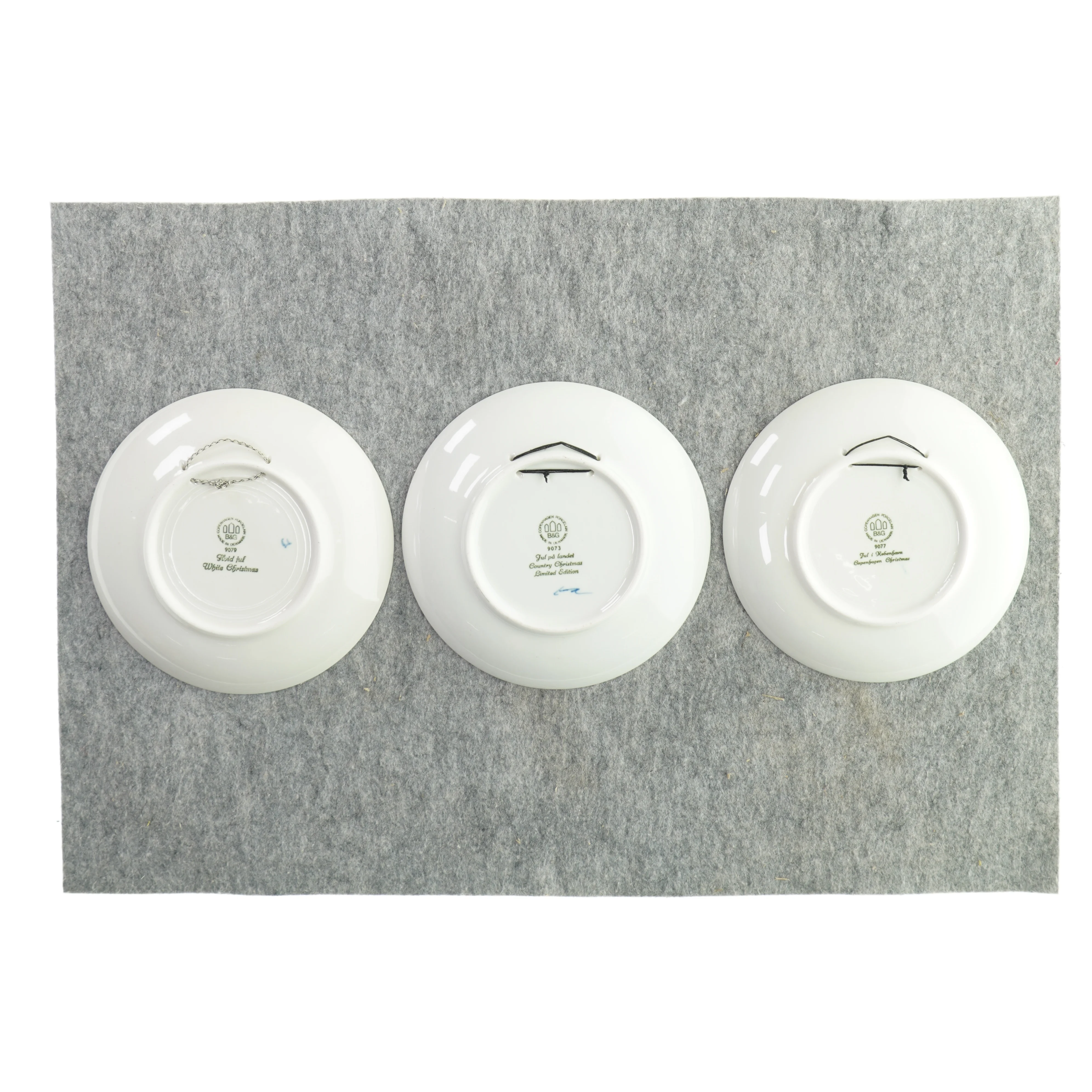 Tallerkner med mønster (3 stk.) fra BogG (str. Ø:20cm)