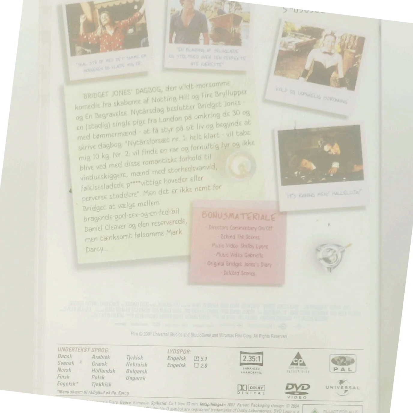 Bridget jones´dagbog med Renée Zellweger (DVD)