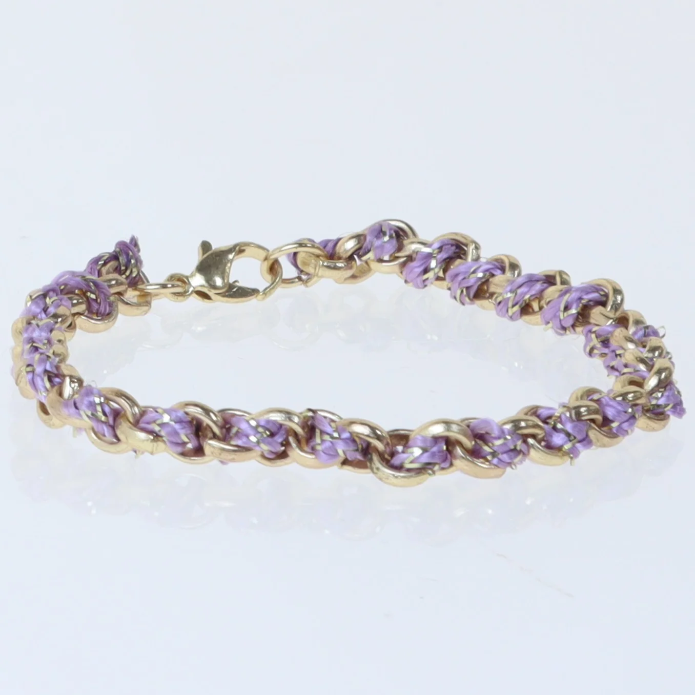 Armbånd med kæder (str. 18 cm)