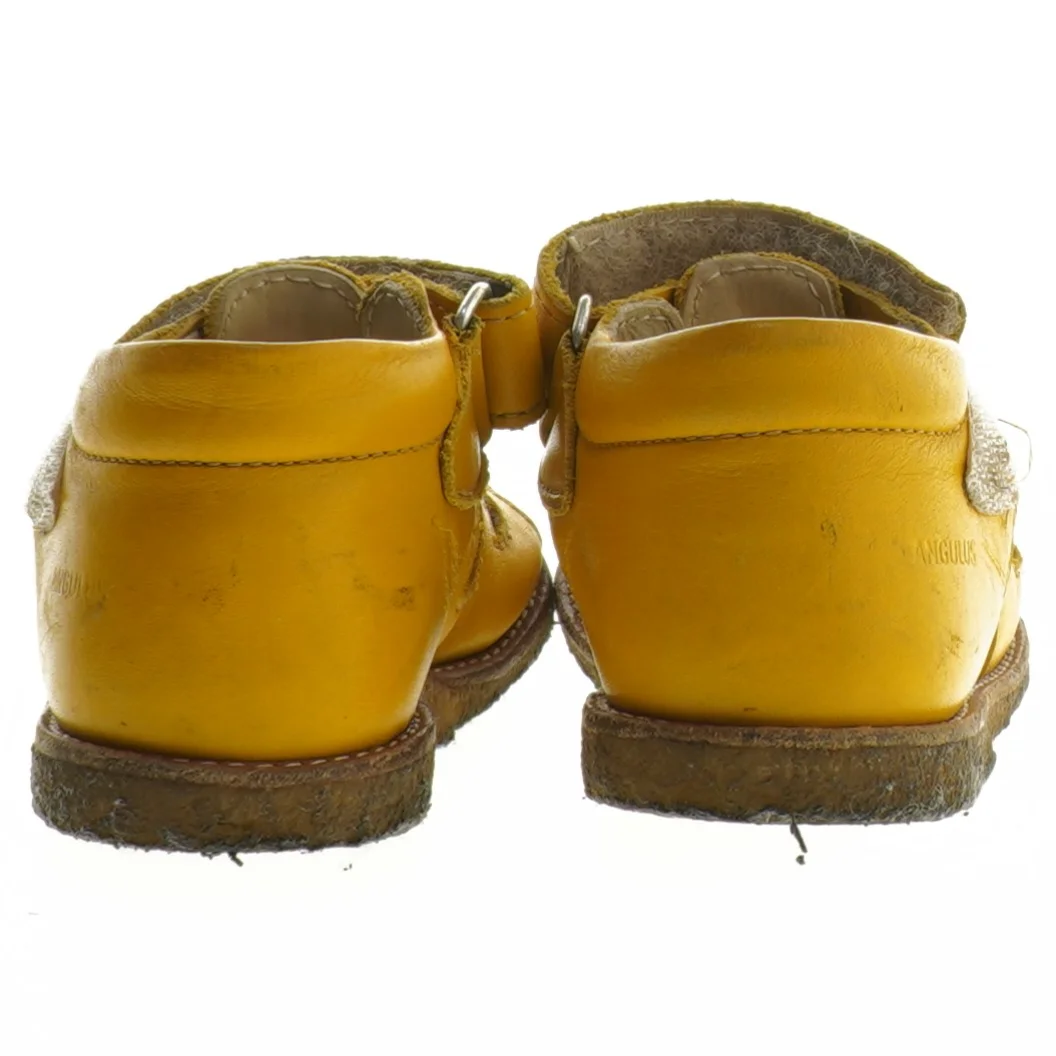 Gule barnesandaler i læder, str. 21 fra Angulus (str. 21 )