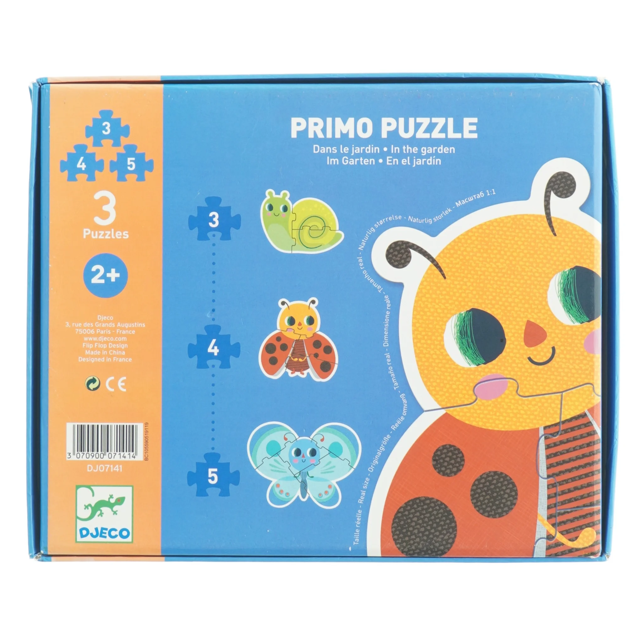 Børnepuslespil fra Djeco (str. 21 cm)