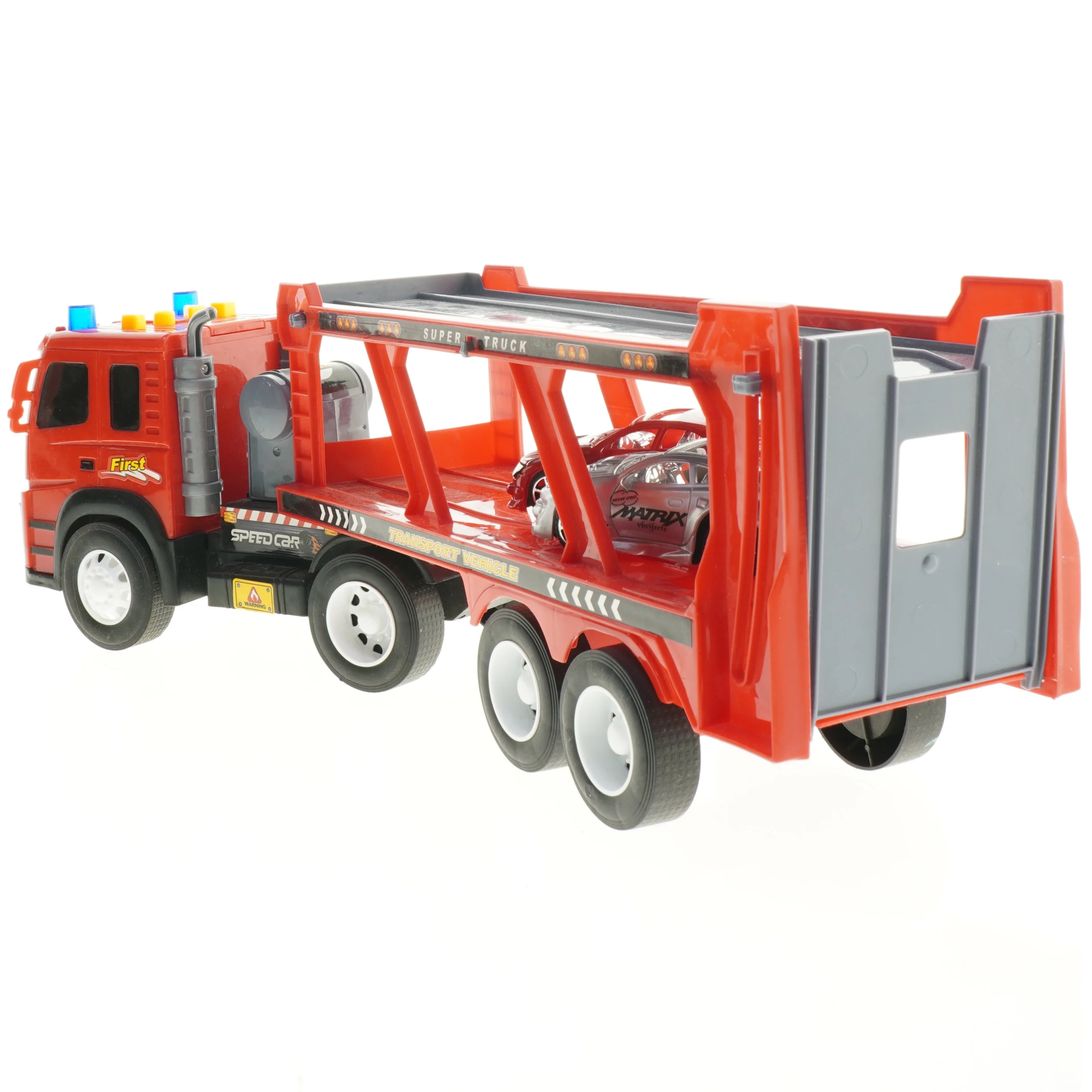 Legetøjsbiltransporter med bil