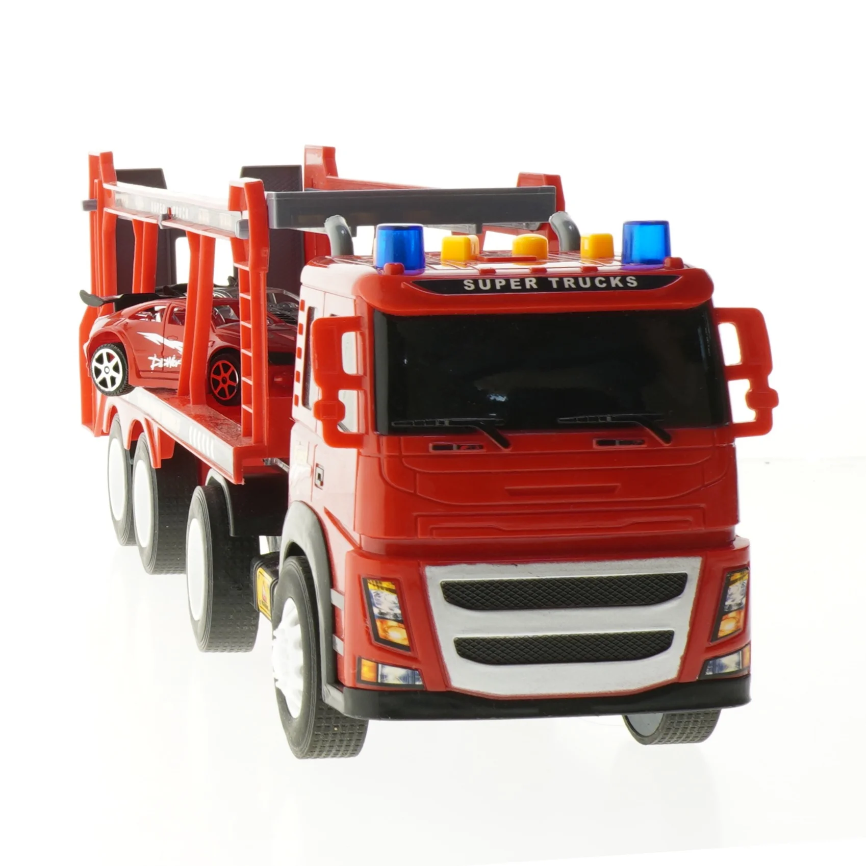 Legetøjsbiltransporter med bil