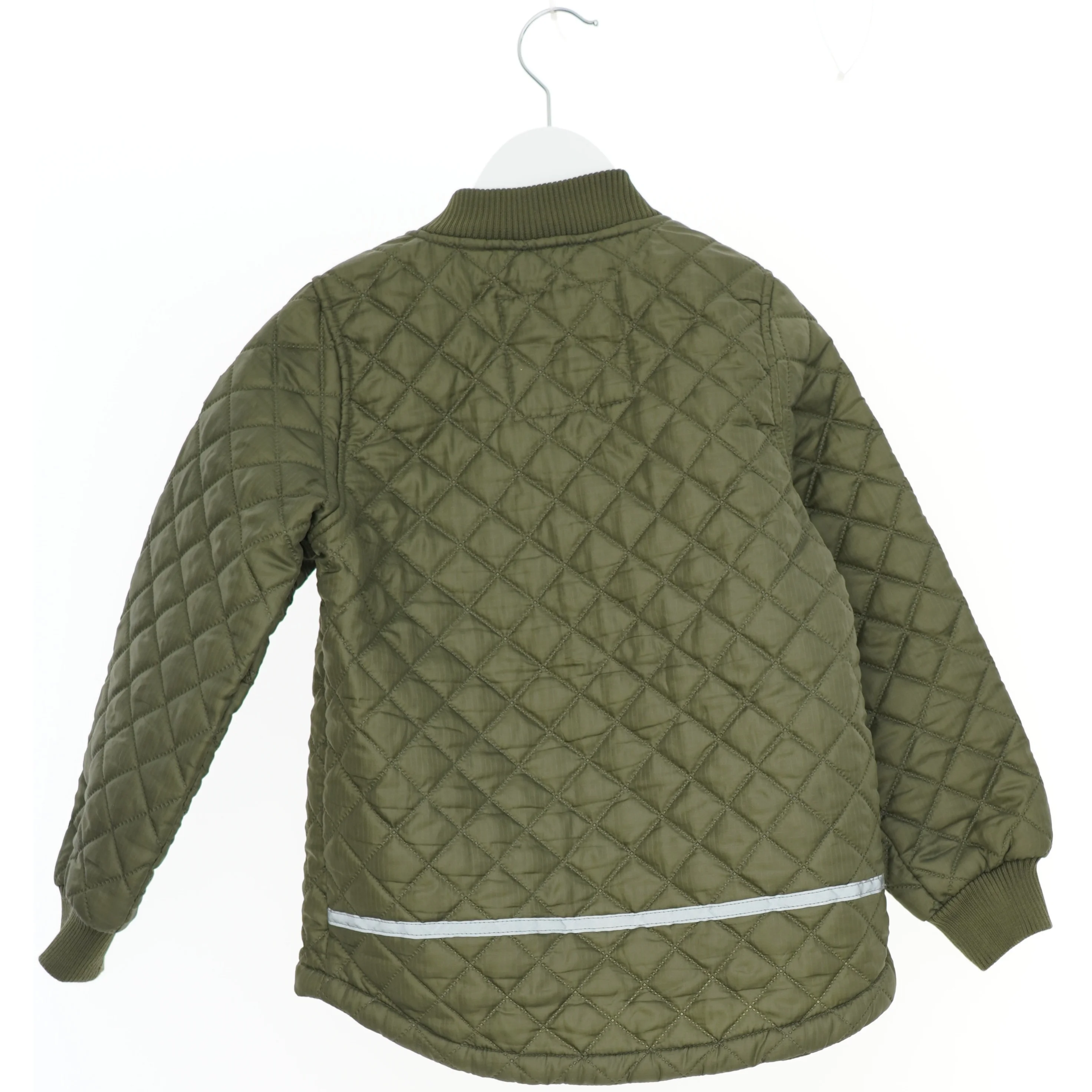 Grøn quiltet jakke fra Mikk-line (str. 116)