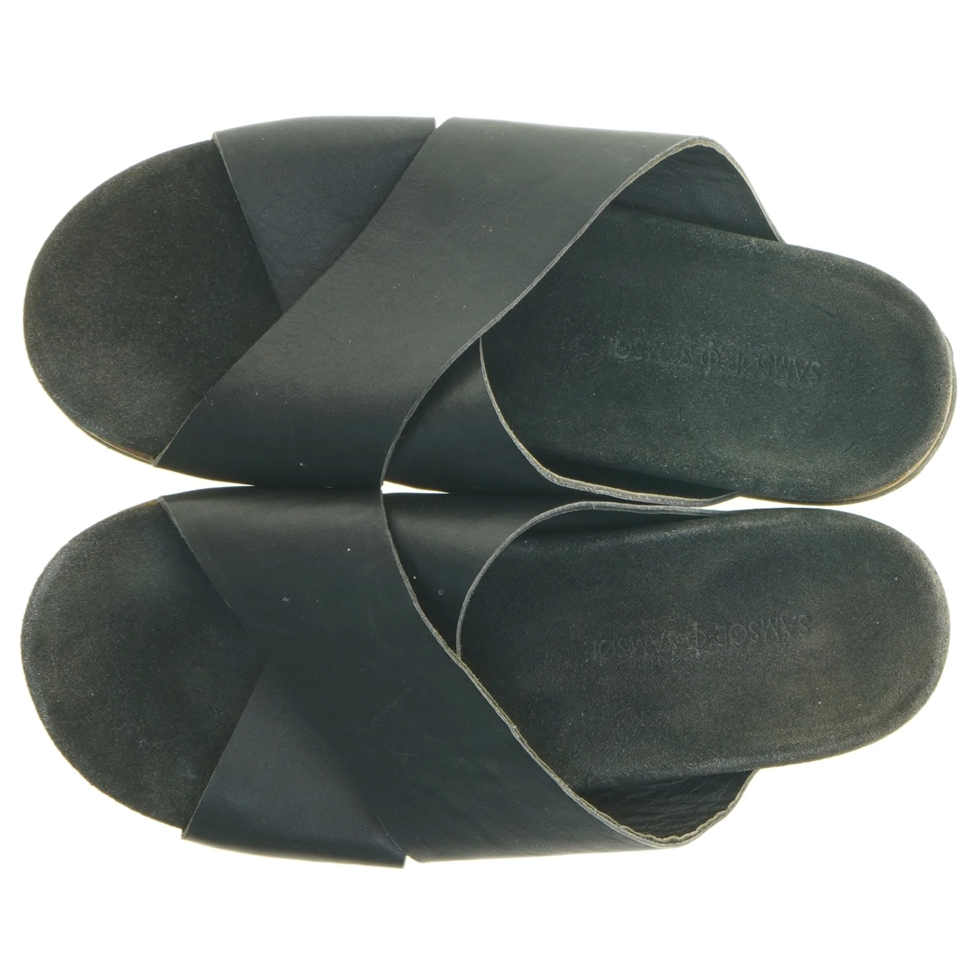 Sorte læder sandaler