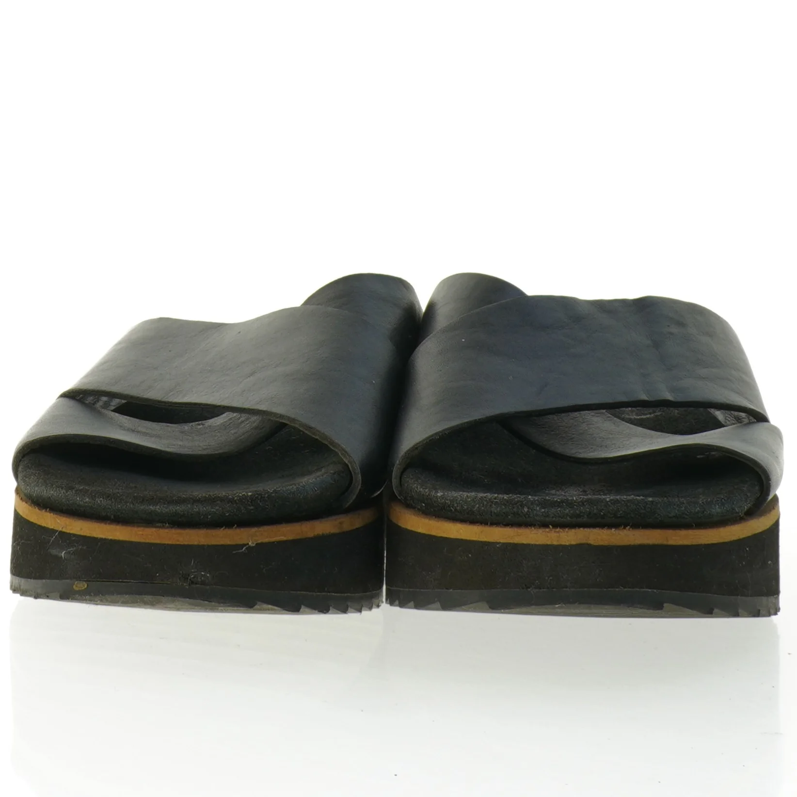 Sorte læder sandaler