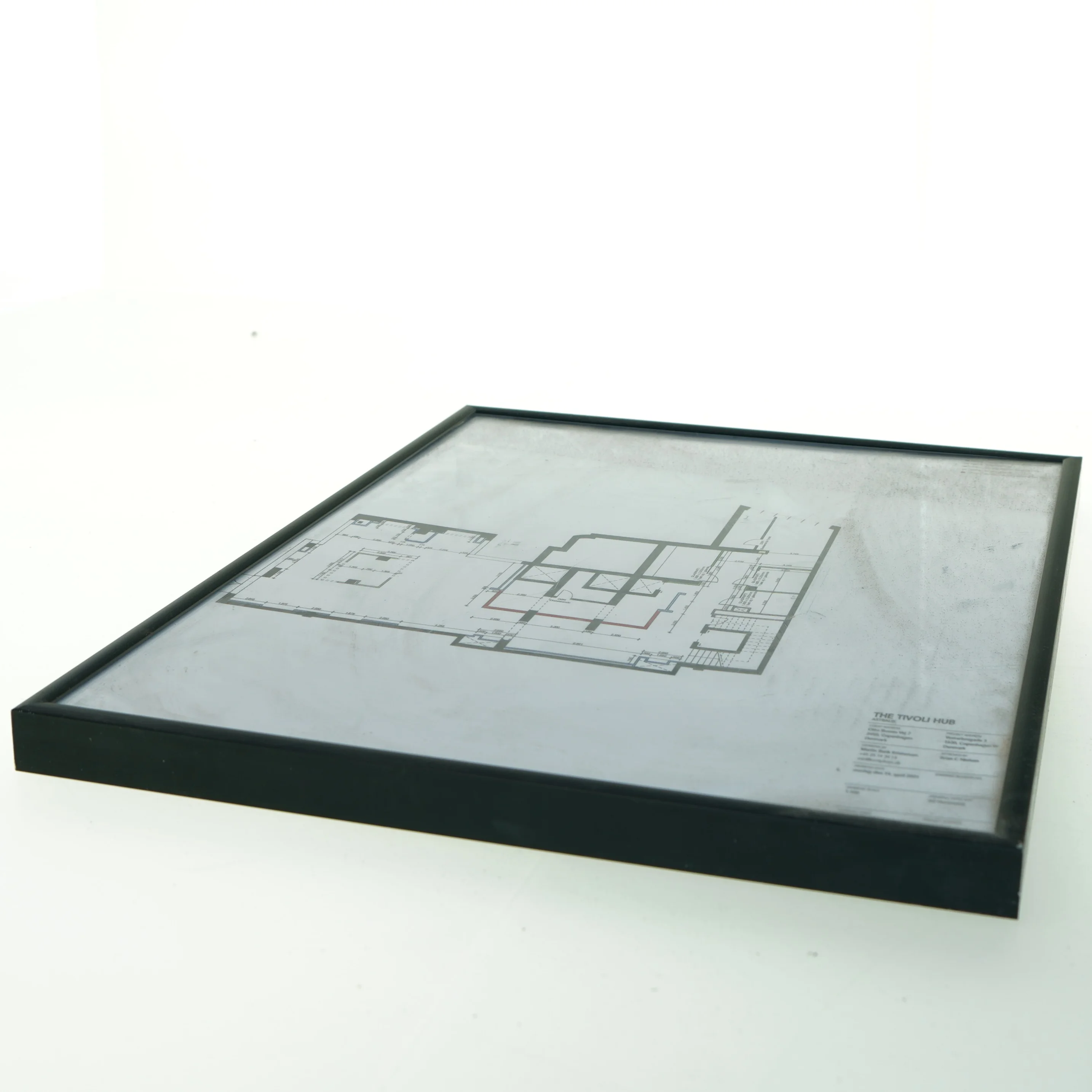 Indrammet plantegning (str. 41x31 cm)