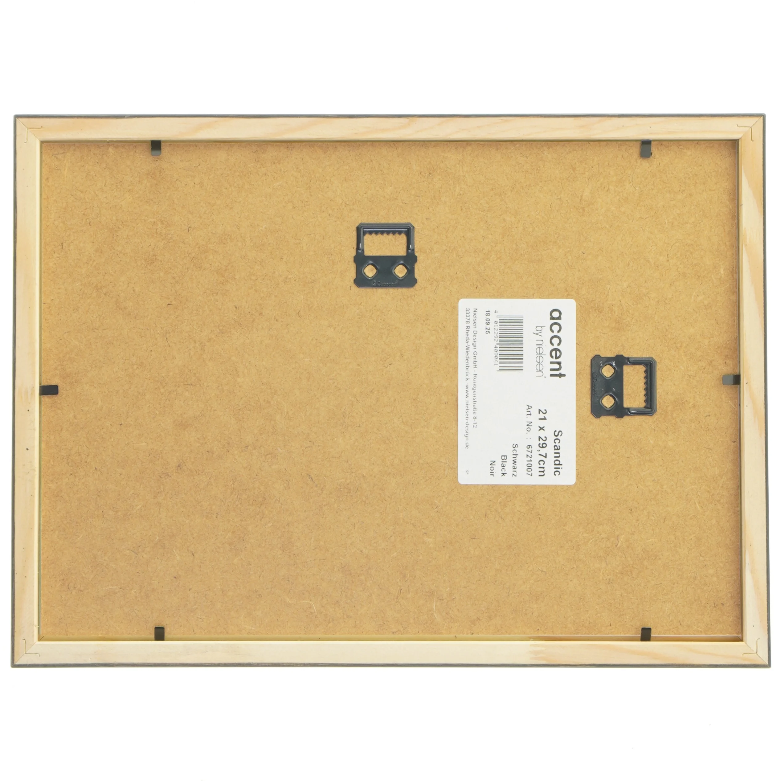 Sort billedramme med gammelt fotografi fra Accent by Fosan (str. 21x29,7 cm)