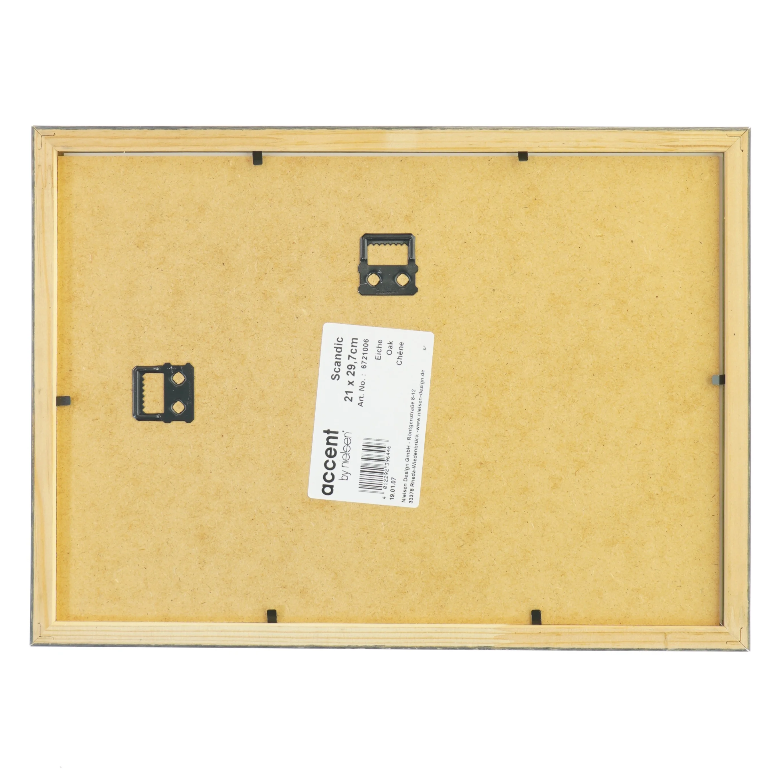 Sort billedramme med sort-hvid fotografi fra Nielsen (str. 2x29,7 cm)