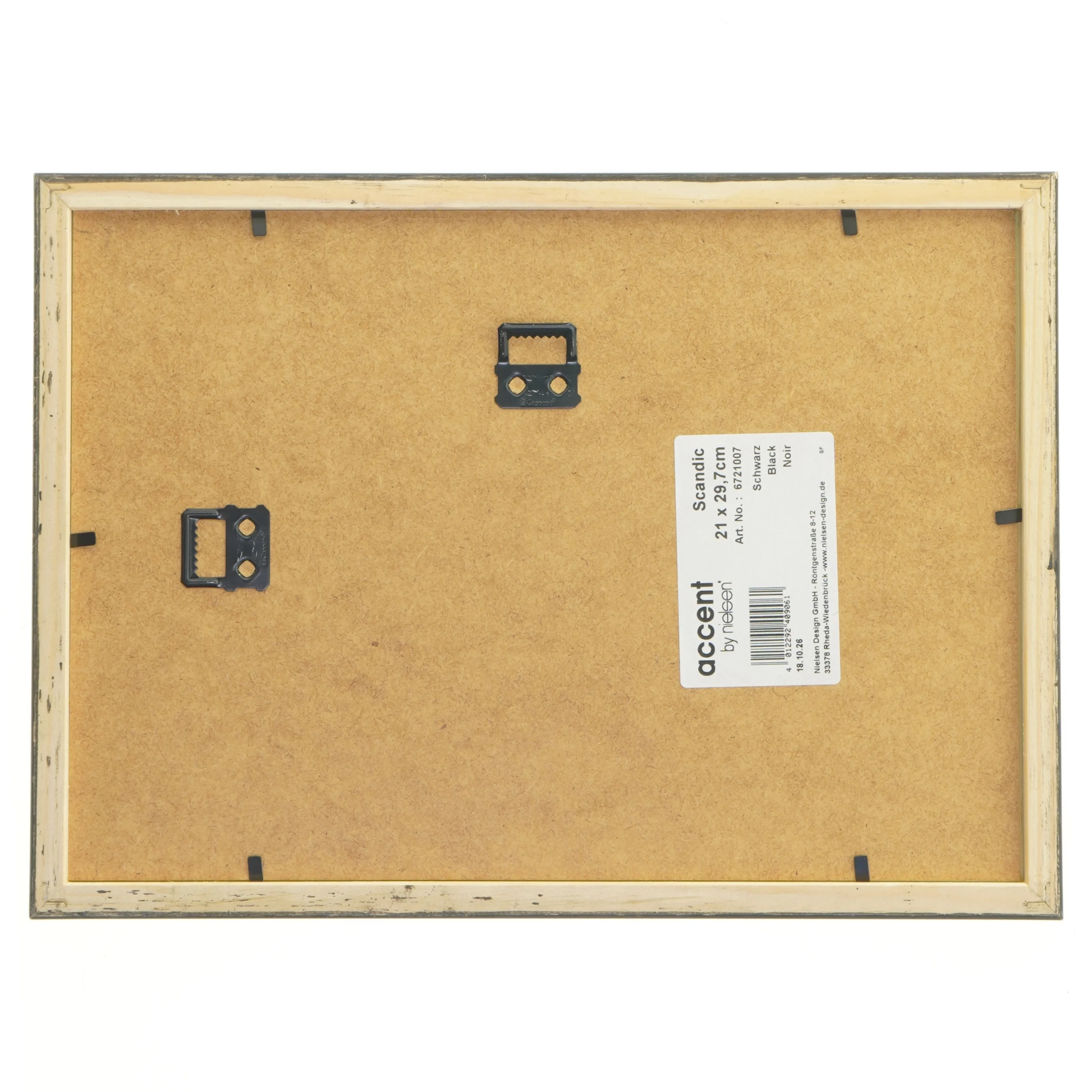 Sort billedramme med historisk foto (str. 21x29,7 cm)