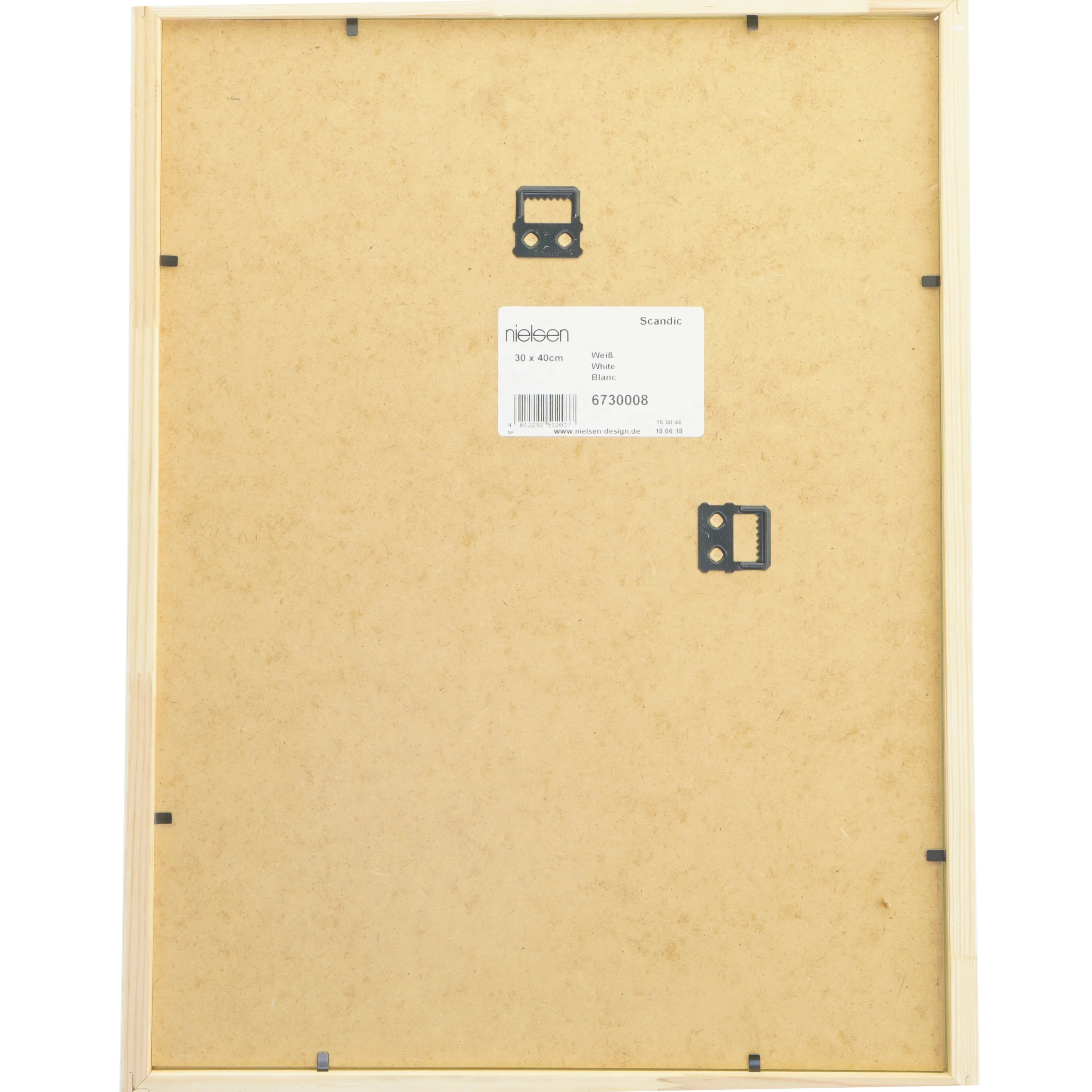 Hvid billedramme fra Nielsen (str. 30x40 cm)