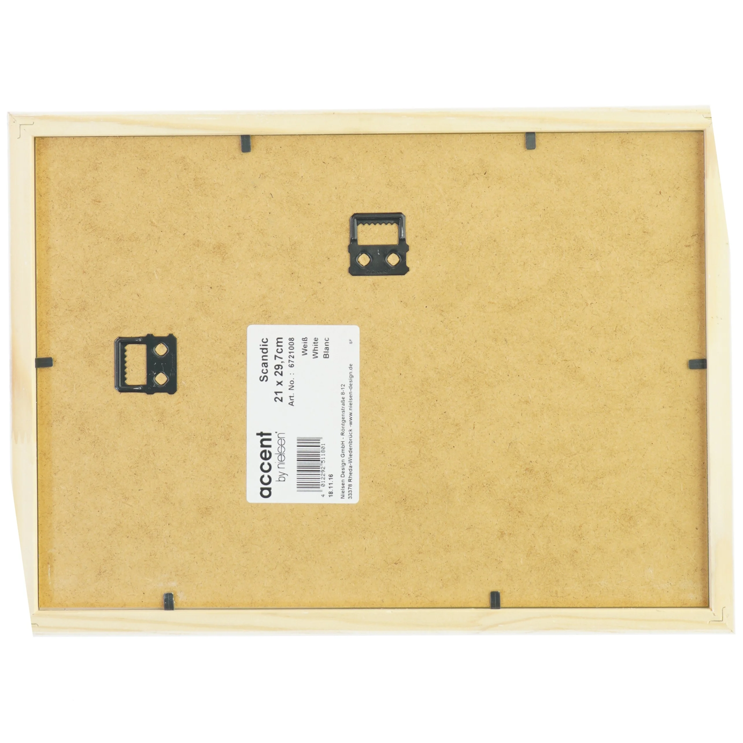 Indrammet sort/hvid fotografisk tryk fra Nielsen (str. 21x29,7 cm)