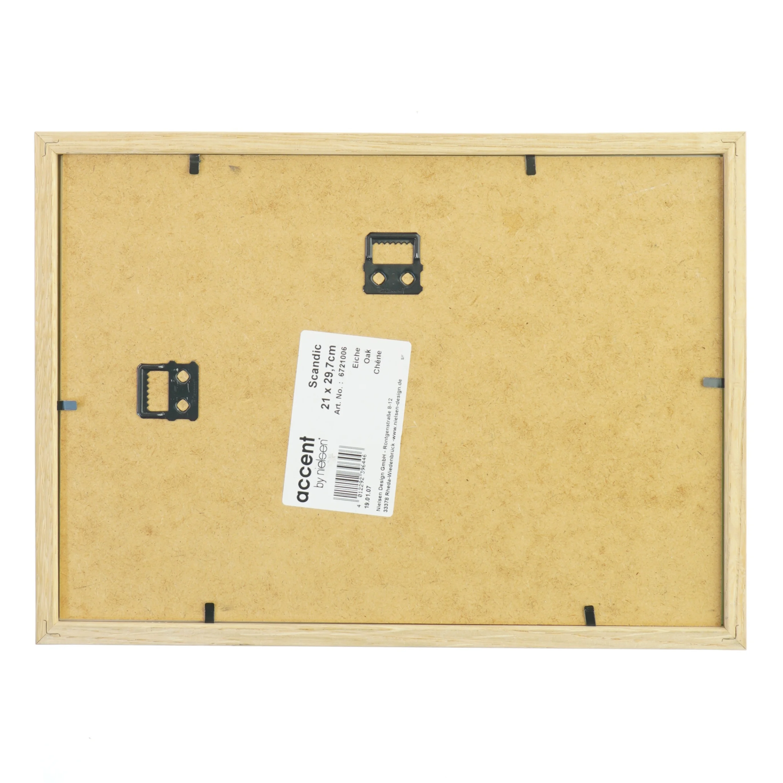 Indrammet sort-hvid fotografi fra Nielsen (str. 21x29,7 cm)