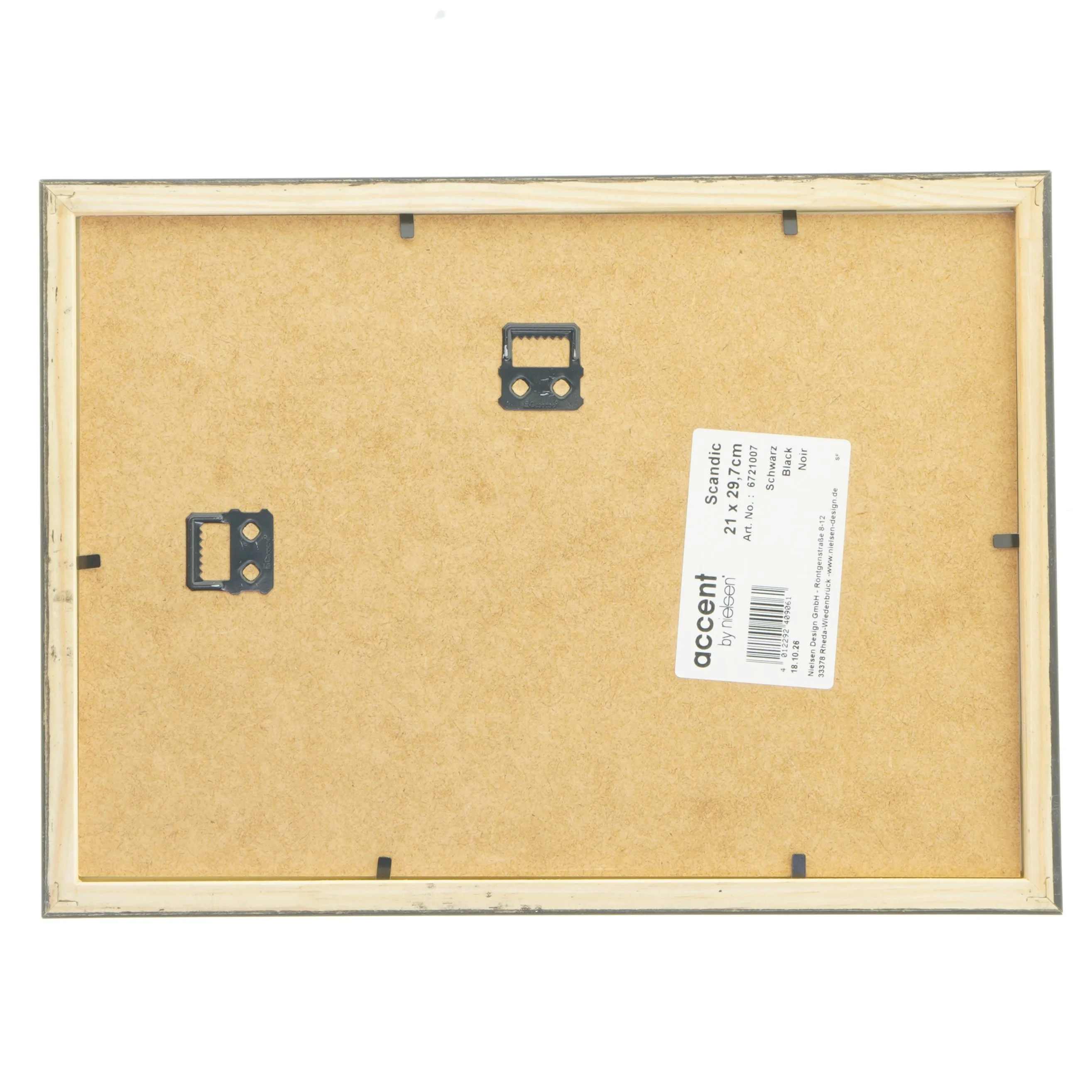 Sort billedramme med historisk billede fra Accent (str. 21x29,7 cm)