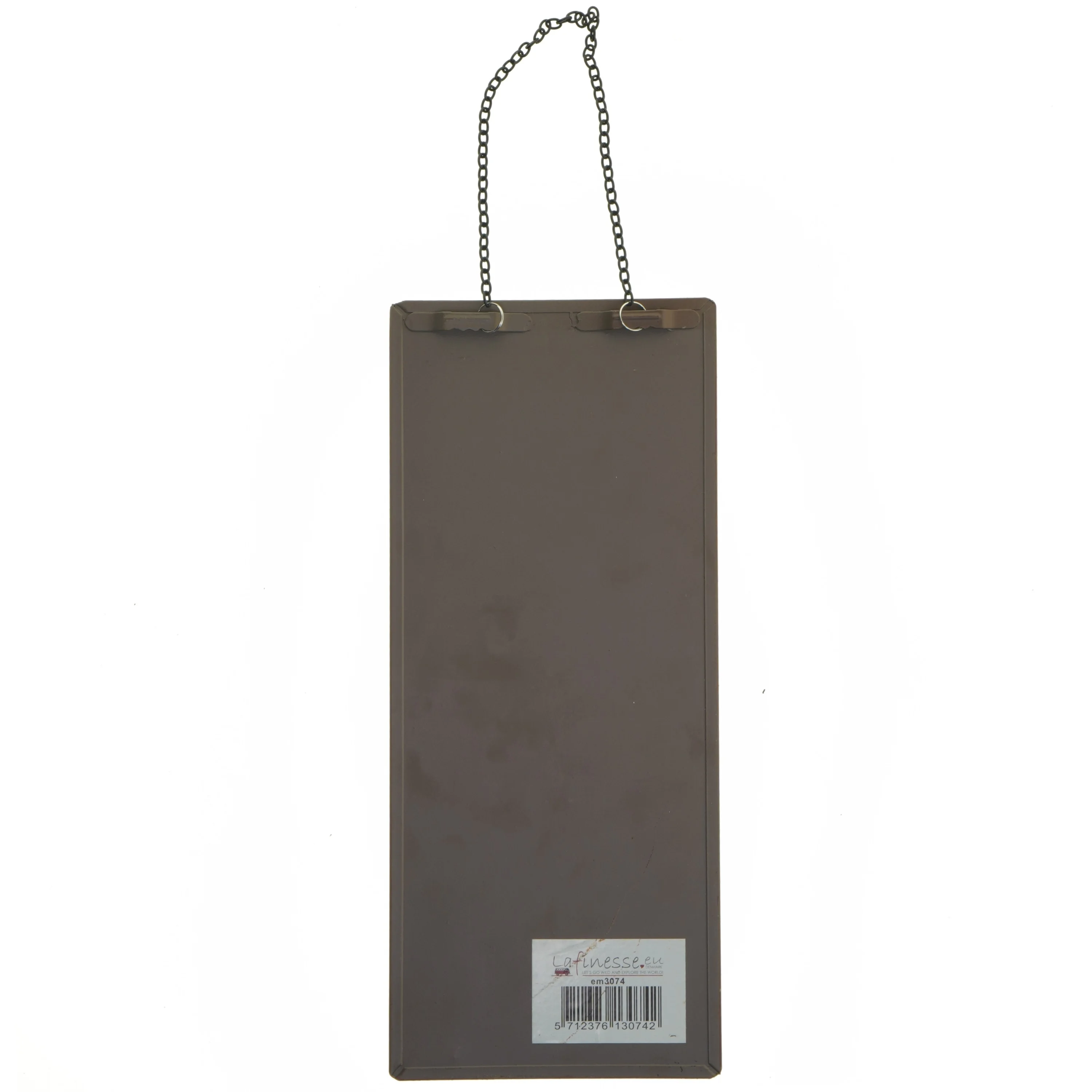 Metalskilt med kattecitat fra Lafinesse (str. 30,5x13 cm)