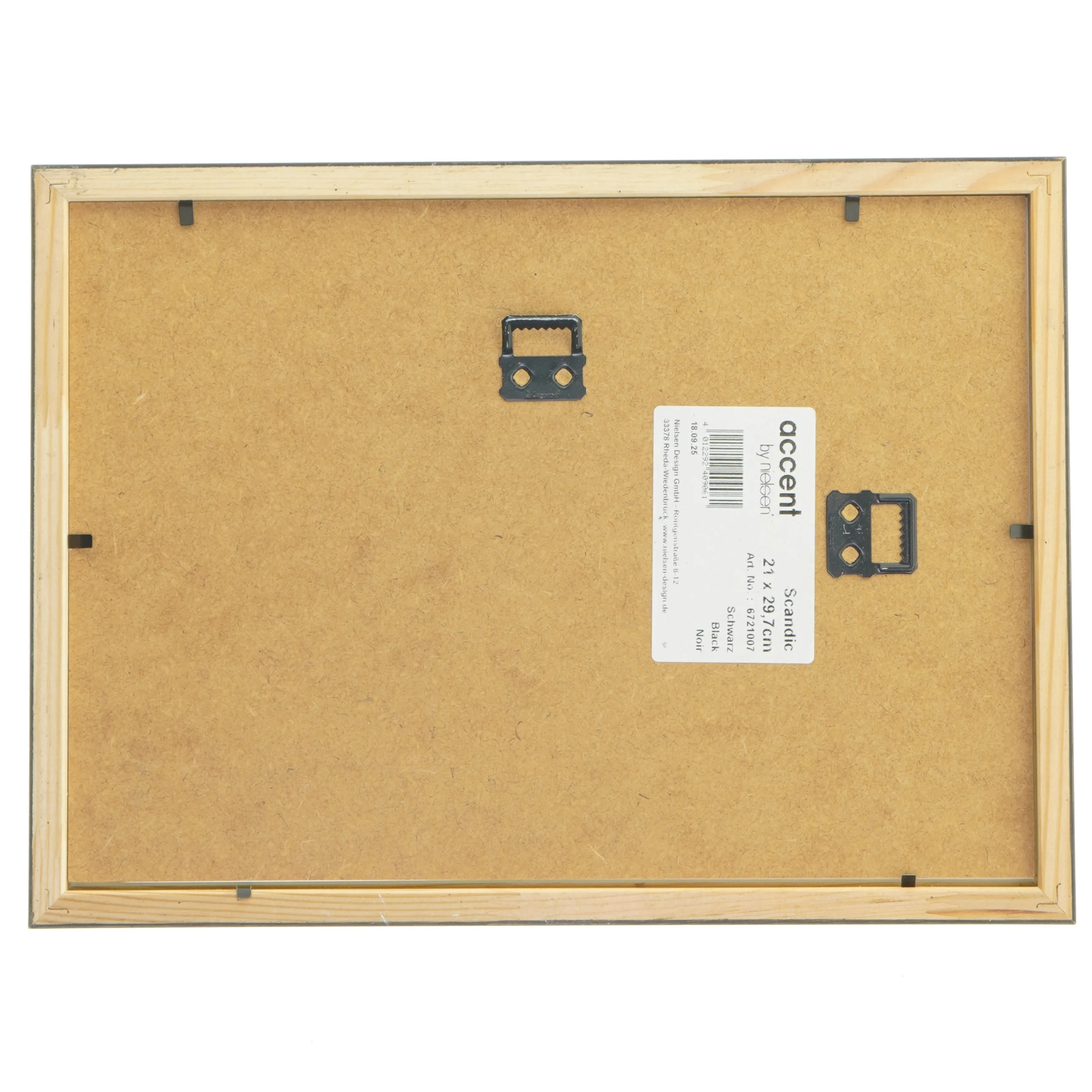 Sort billedramme med fotos af arbejdere (str. 21x29,7 cm)