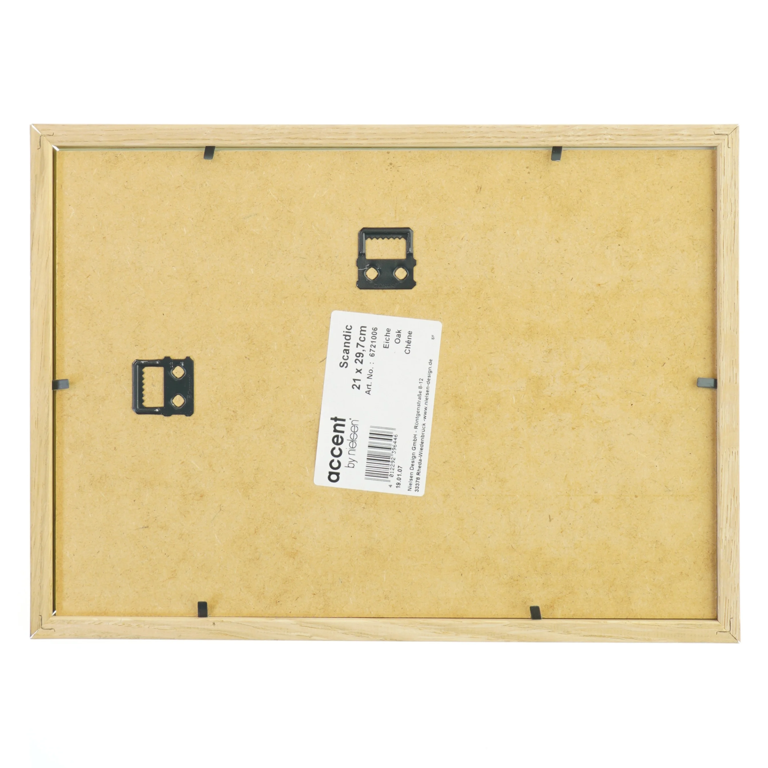 Indrammet sort-hvid fotografi fra Nielsen (str. 21x29,7 cm)